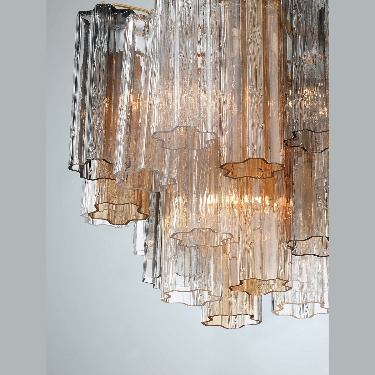 Crystorama - ADD-300-AG-AU_CEILING - Four Light Semi Flush Mount - Addis - Aged Brass