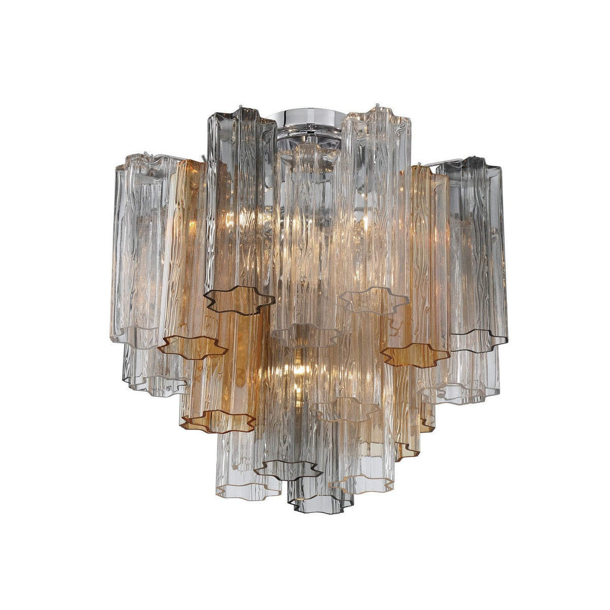 Crystorama - ADD-300-CH-AU_CEILING - Four Light Semi Flush Mount - Addis - Polished Chrome
