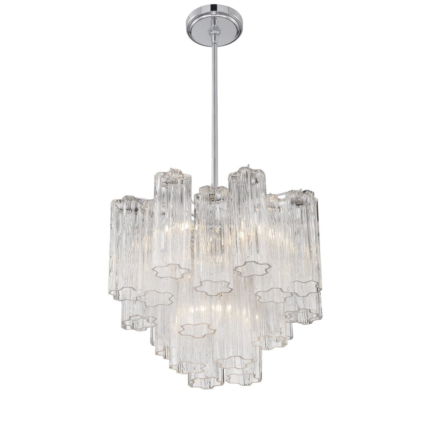 Crystorama - ADD-300-CH-CL - Four Light Chandelier - Addis - Polished Chrome
