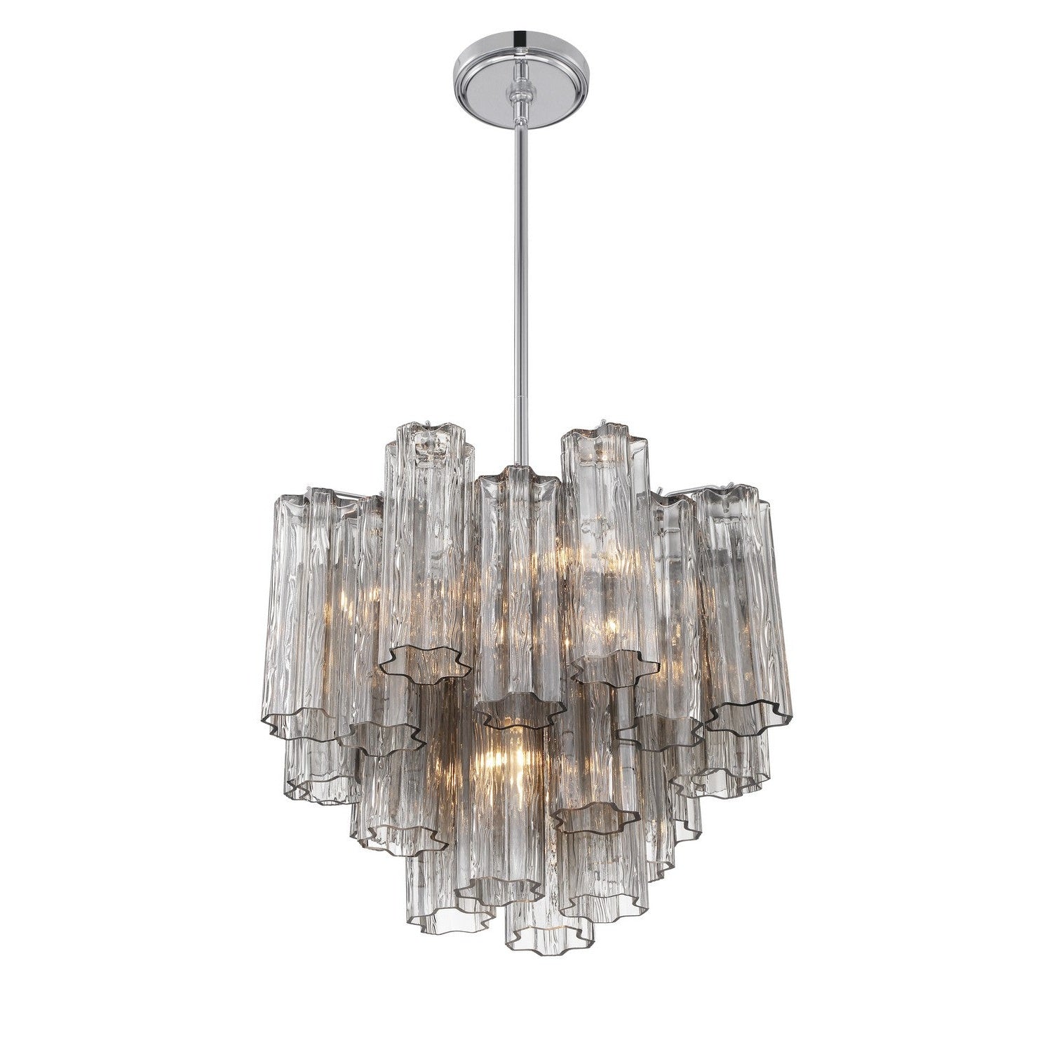 Crystorama - ADD-300-CH-SM - Four Light Chandelier - Addis - Polished Chrome