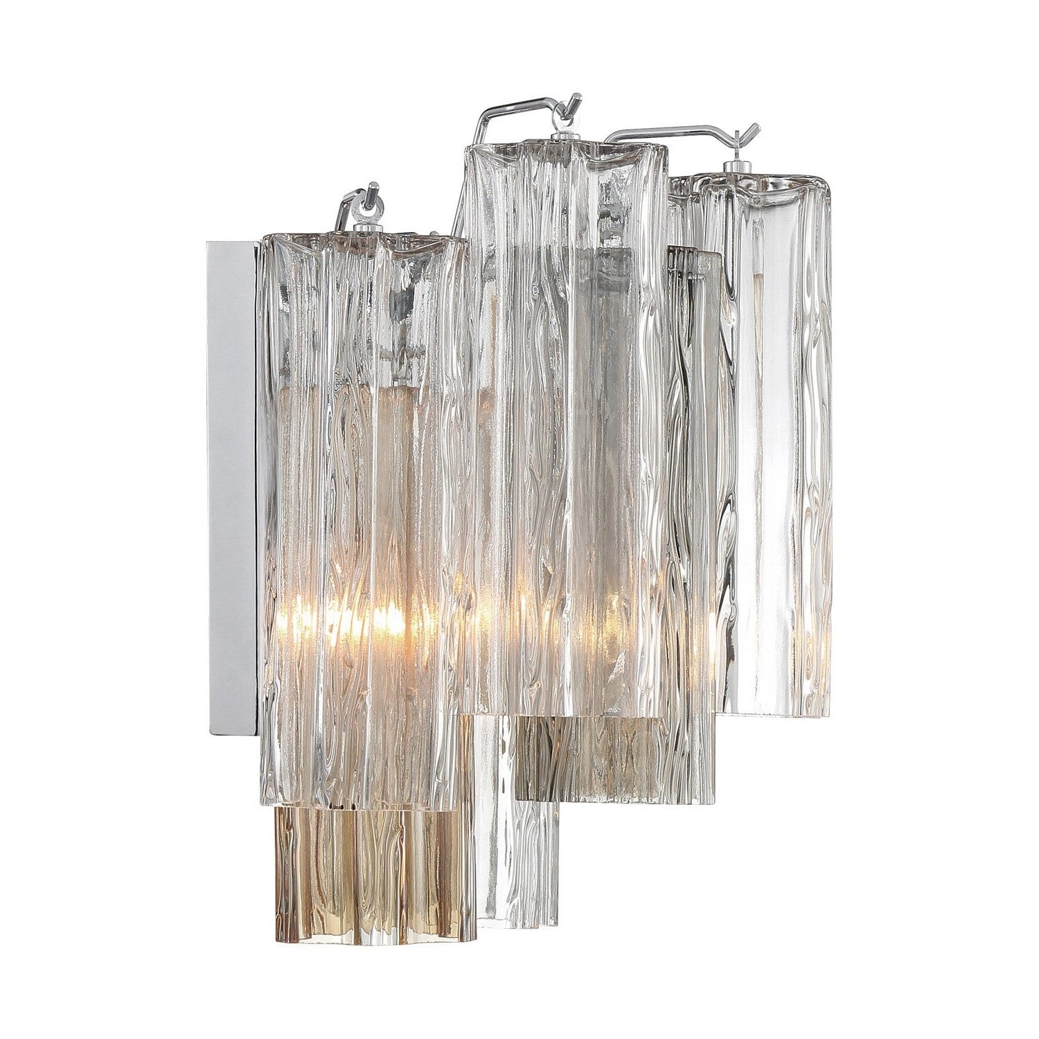 Crystorama - ADD-302-CH-AU - Two Light Wall Sconce - Addis - Polished Chrome