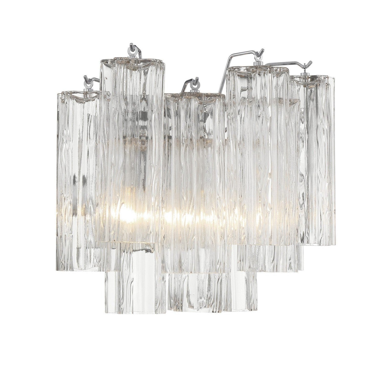 Crystorama - ADD-302-CH-CL - Two Light Wall Sconce - Addis - Polished Chrome