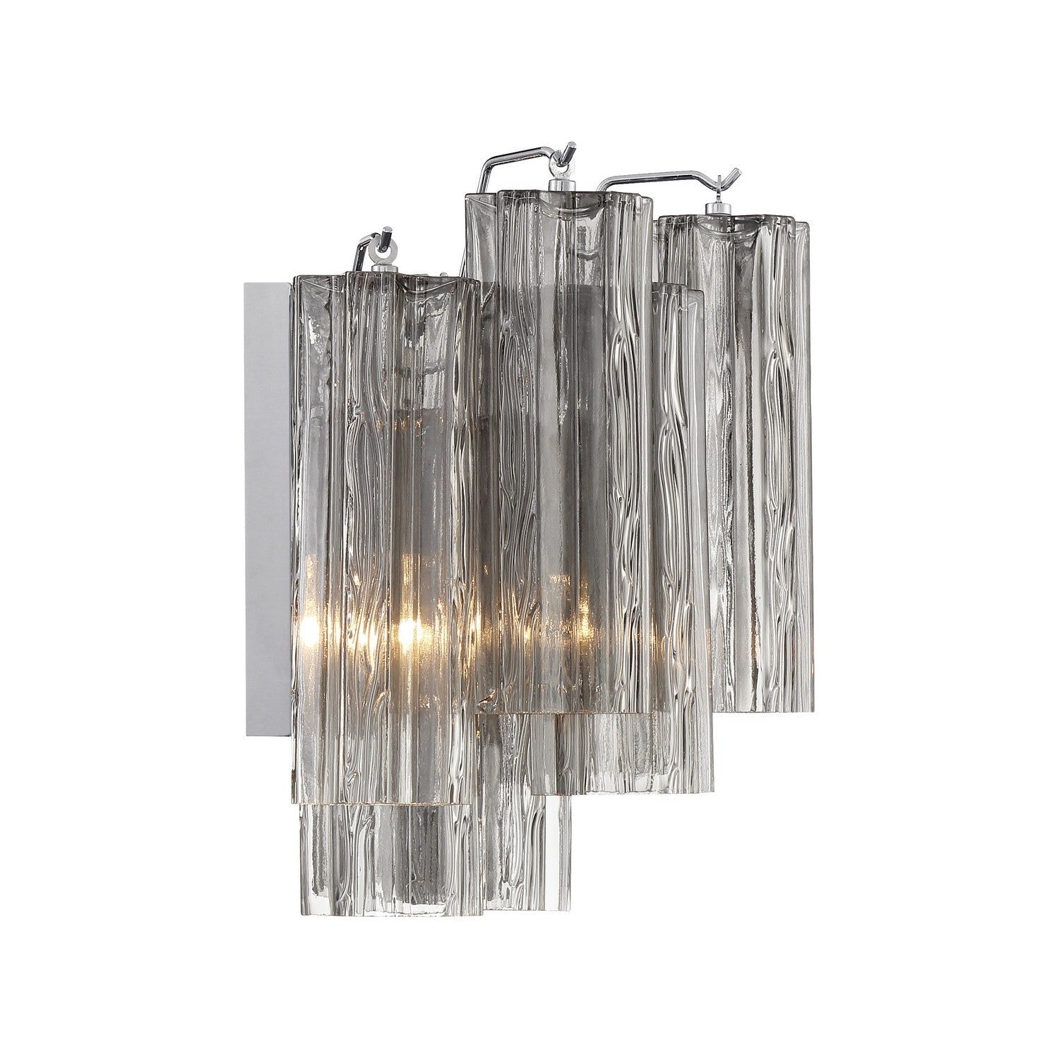 Crystorama - ADD-302-CH-SM - Two Light Wall Sconce - Addis - Polished Chrome
