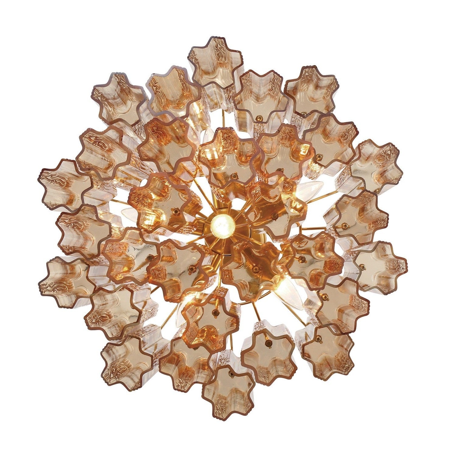 Crystorama - ADD-306-AG-AM - Six Light Chandelier - Addis - Aged Brass