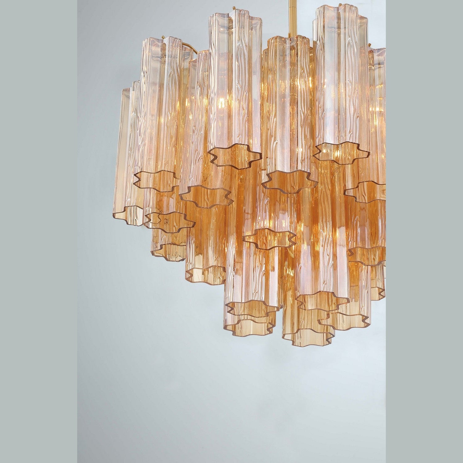 Crystorama - ADD-306-AG-AM - Six Light Chandelier - Addis - Aged Brass