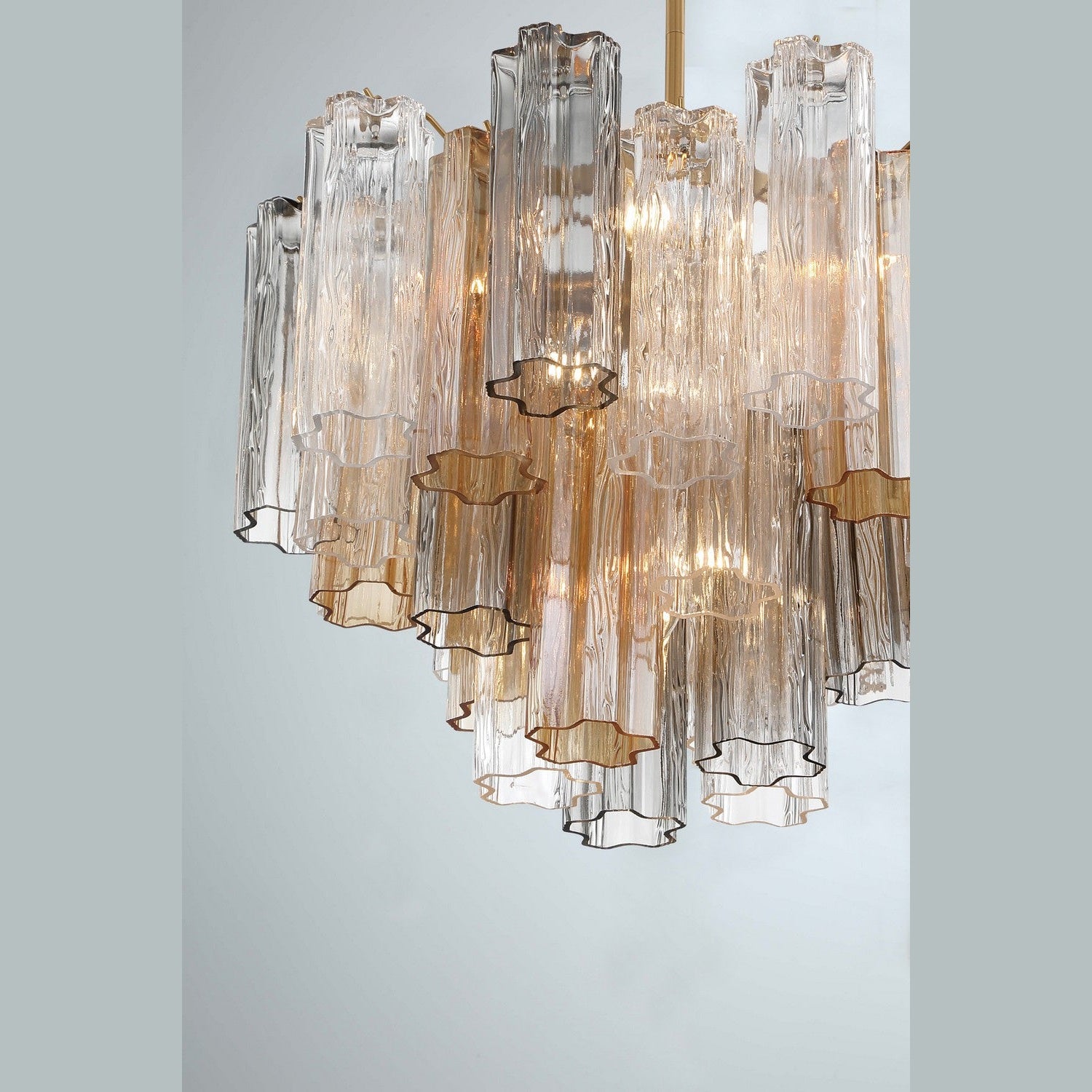 Crystorama - ADD-306-AG-AU - Six Light Chandelier - Addis - Aged Brass
