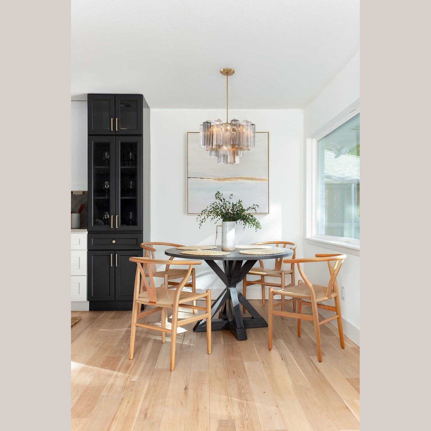 Crystorama - ADD-306-AG-AU - Six Light Chandelier - Addis - Aged Brass