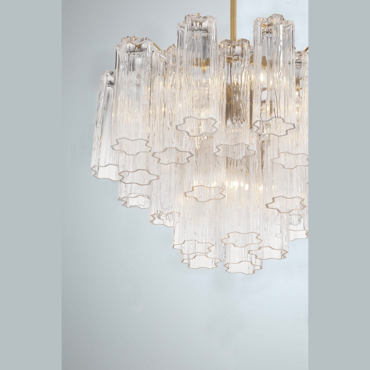 Crystorama - ADD-306-AG-CL - Six Light Chandelier - Addis - Aged Brass