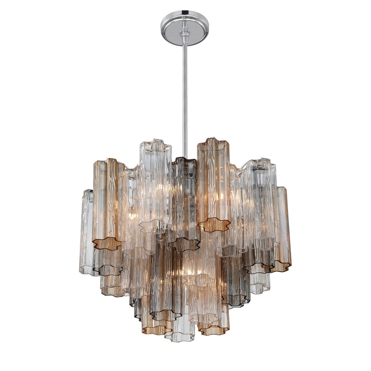 Crystorama - ADD-306-CH-AU - Six Light Chandelier - Addis - Polished Chrome