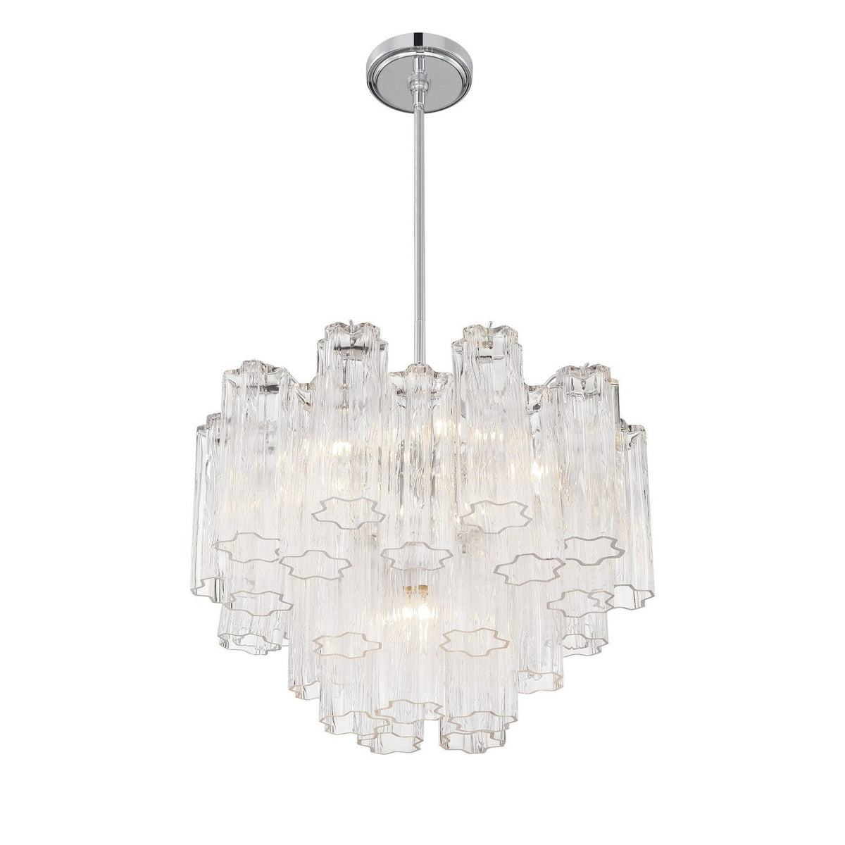 Crystorama - ADD-306-CH-CL - Six Light Chandelier - Addis - Polished Chrome