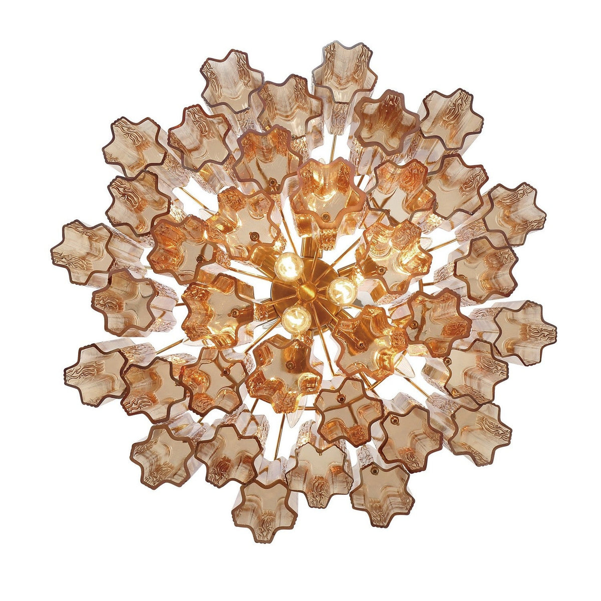 Crystorama - ADD-308-AG-AM - Nine Light Chandelier - Addis - Aged Brass