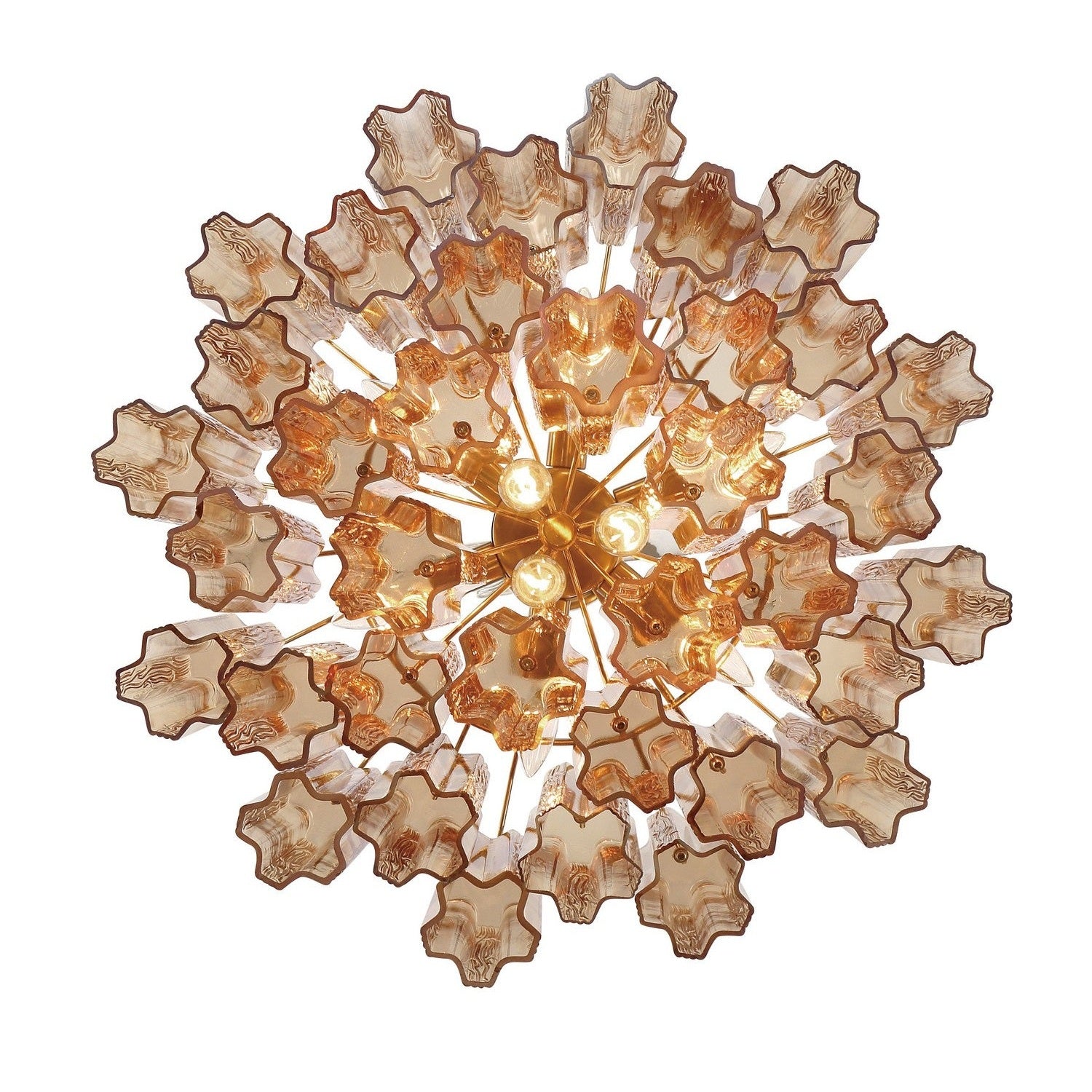 Crystorama - ADD-308-AG-AM - Nine Light Chandelier - Addis - Aged Brass