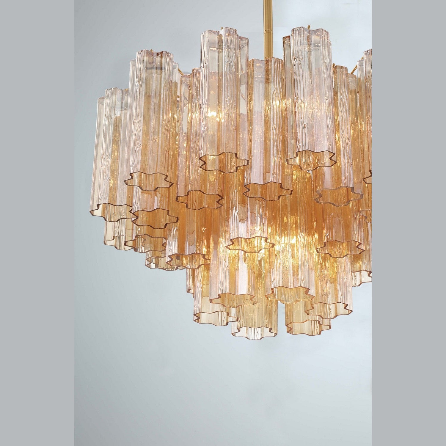 Crystorama - ADD-308-AG-AM - Nine Light Chandelier - Addis - Aged Brass