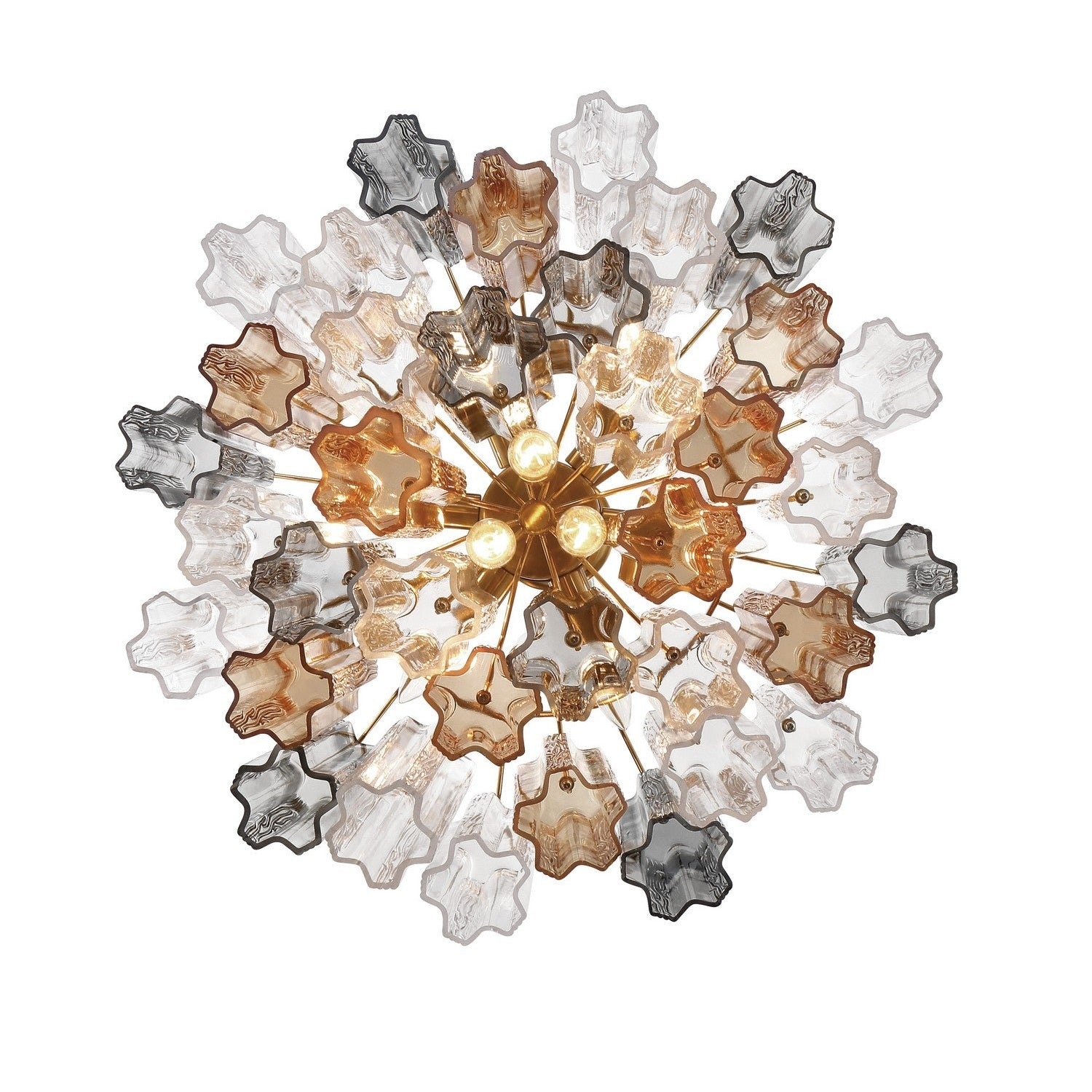 Crystorama - ADD-308-AG-AU - Nine Light Chandelier - Addis - Aged Brass
