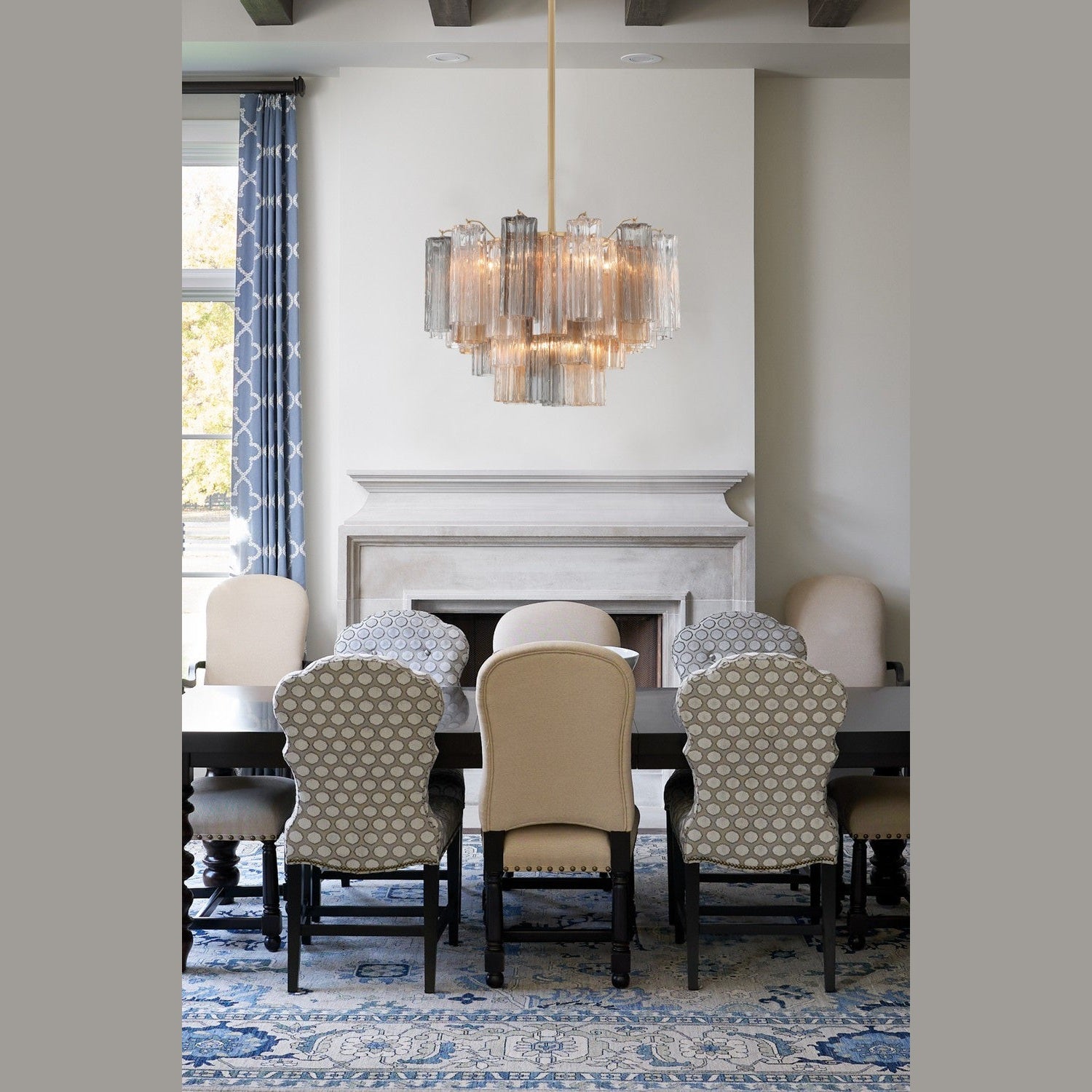 Crystorama - ADD-308-AG-AU - Nine Light Chandelier - Addis - Aged Brass