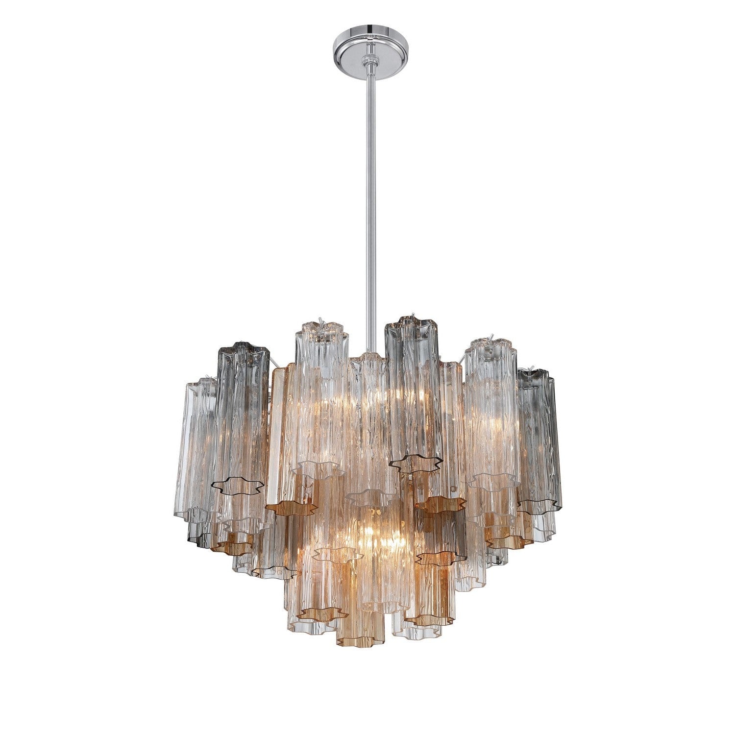Crystorama - ADD-308-CH-AU - Nine Light Chandelier - Addis - Polished Chrome