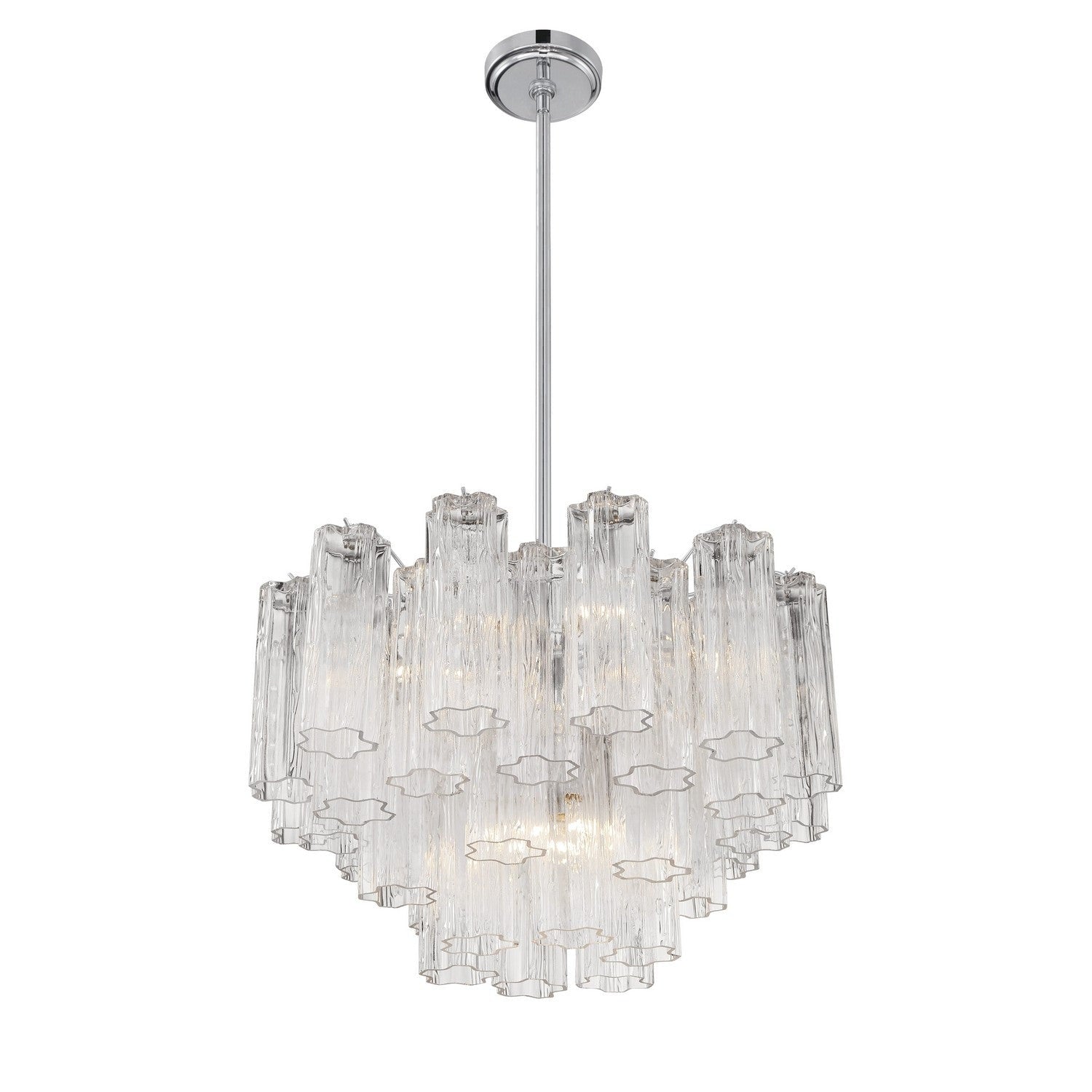 Crystorama - ADD-308-CH-CL - Nine Light Chandelier - Addis - Polished Chrome