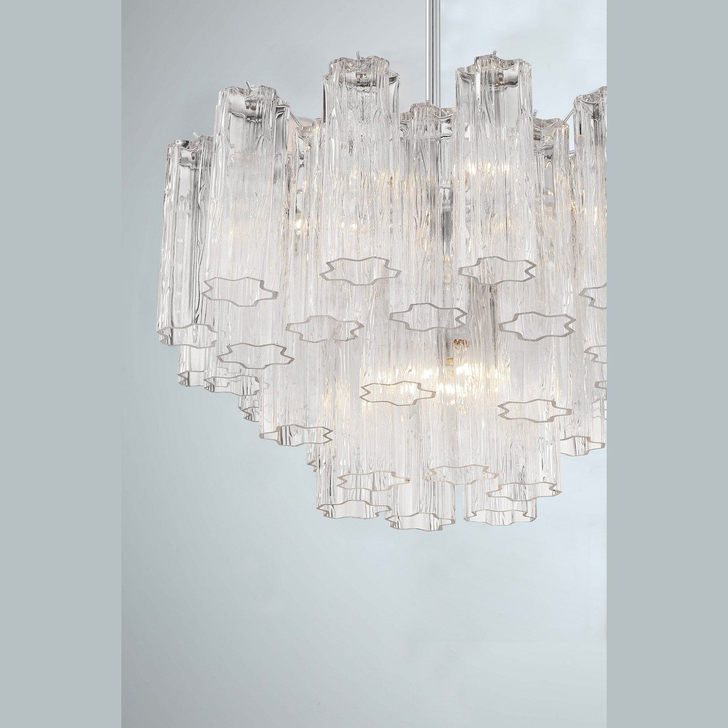 Crystorama - ADD-308-CH-CL - Nine Light Chandelier - Addis - Polished Chrome