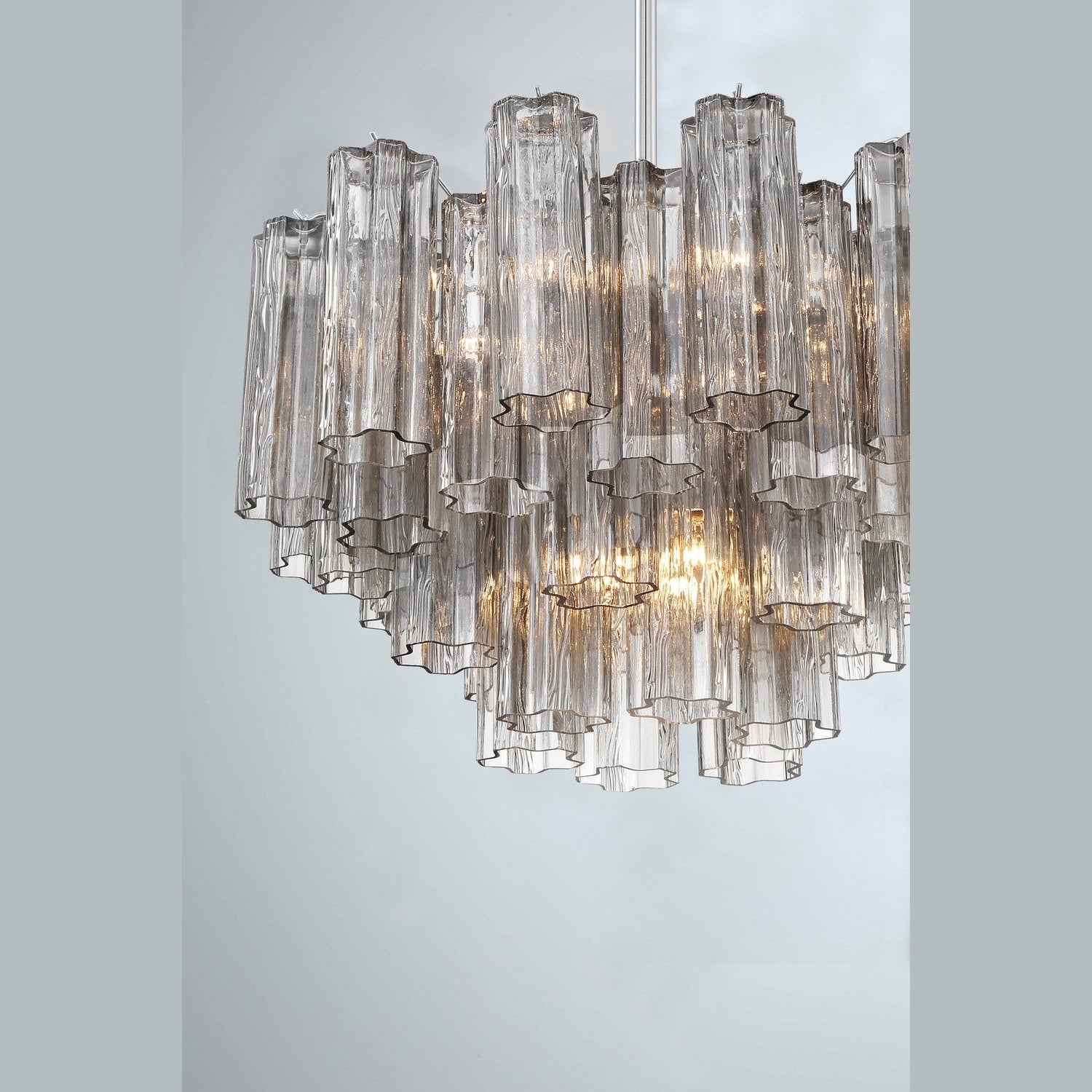 Crystorama - ADD-308-CH-SM - Nine Light Chandelier - Addis - Polished Chrome
