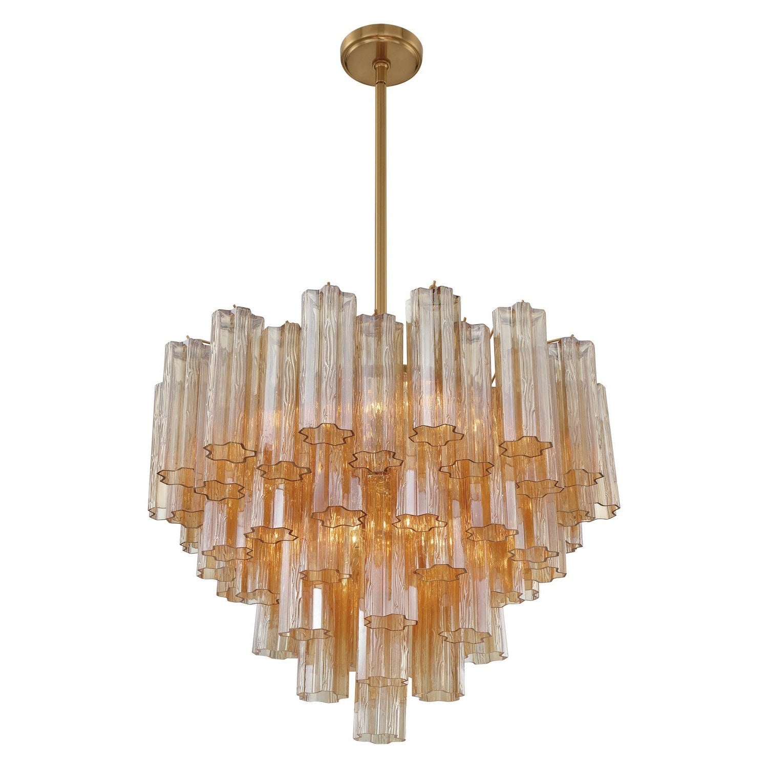 Crystorama - ADD-312-AG-AM - 12 Light Chandelier - Addis - Aged Brass