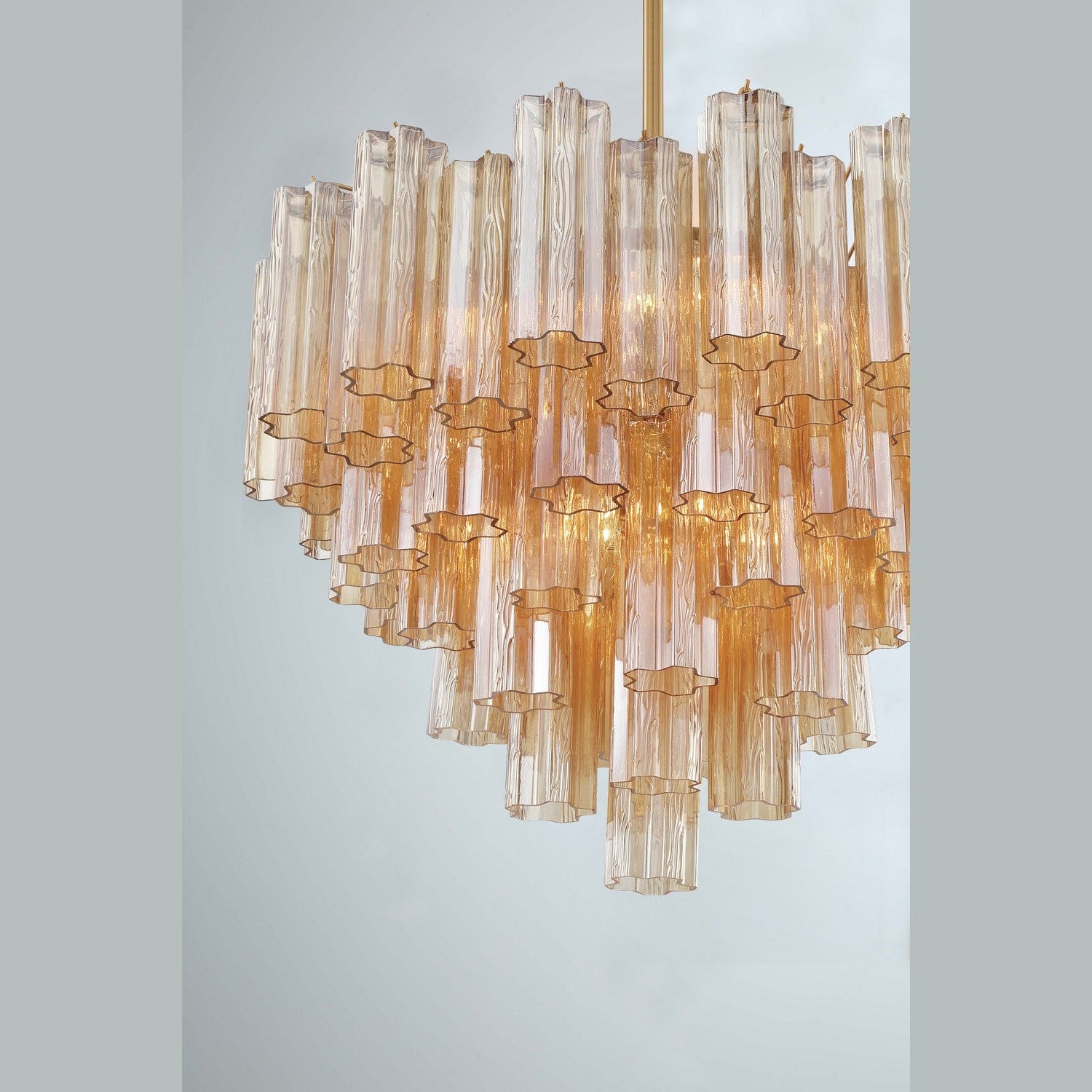 Crystorama - ADD-312-AG-AM - 12 Light Chandelier - Addis - Aged Brass