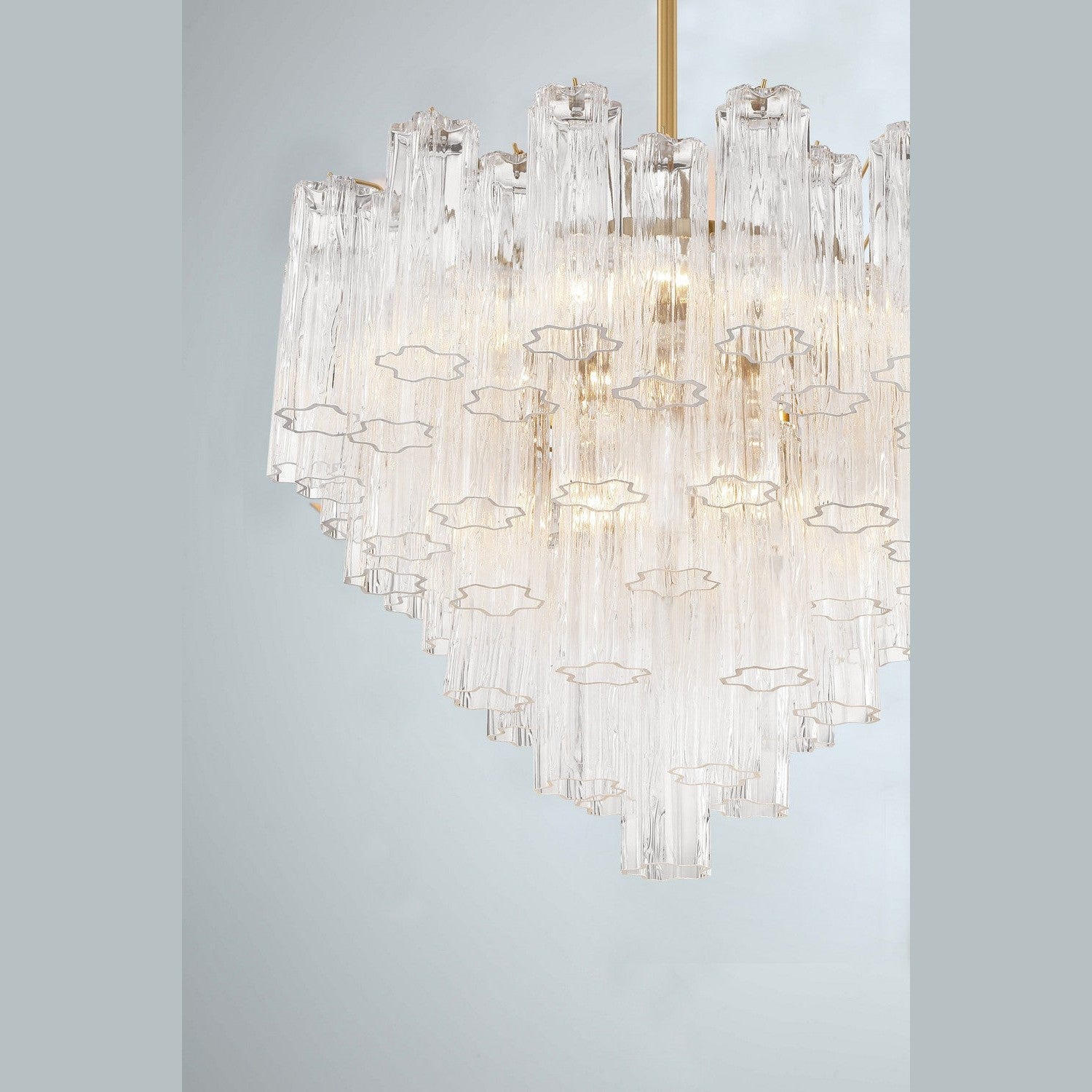 Crystorama - ADD-312-AG-CL - 12 Light Chandelier - Addis - Aged Brass