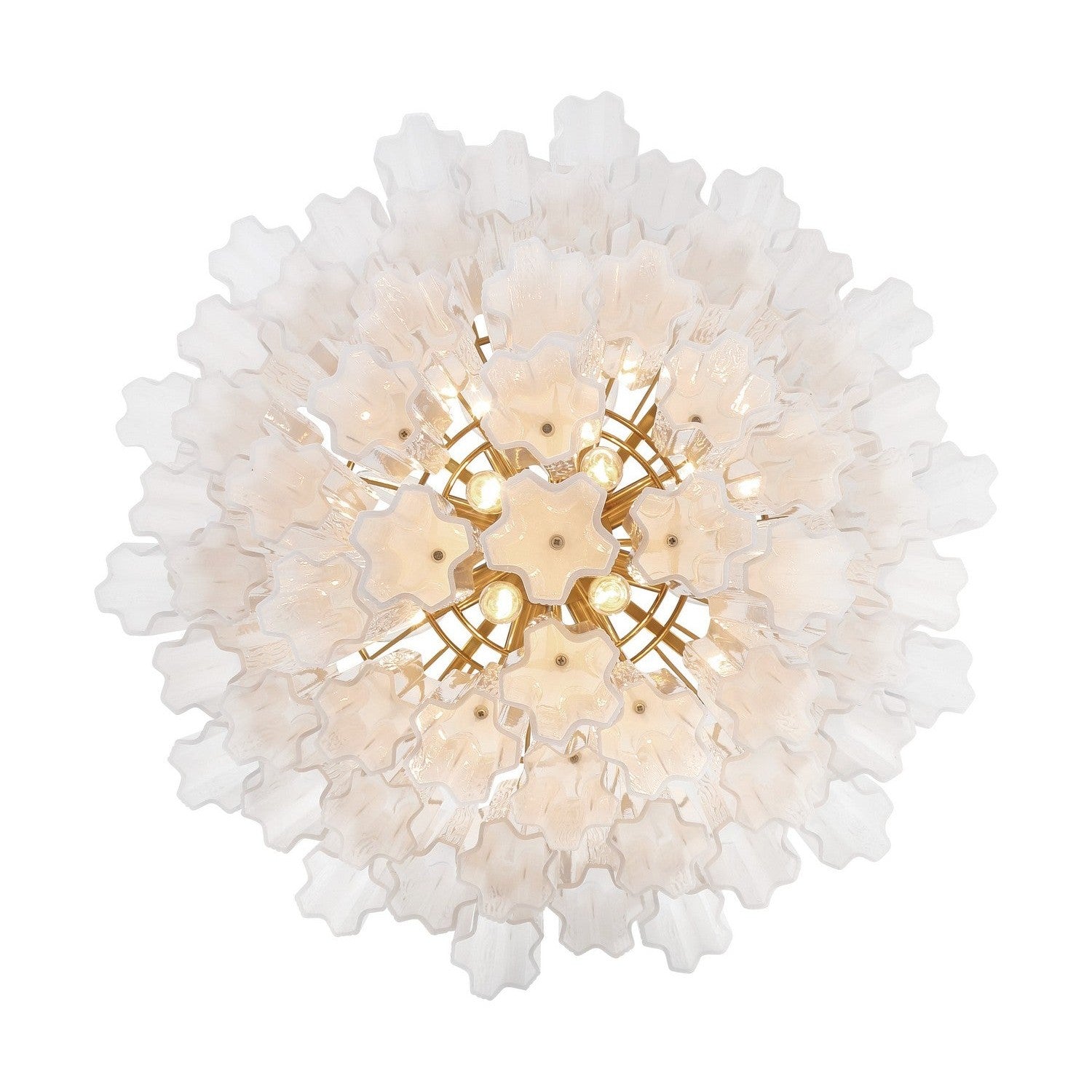 Crystorama - ADD-312-AG-WH - 12 Light Chandelier - Addis - Aged Brass
