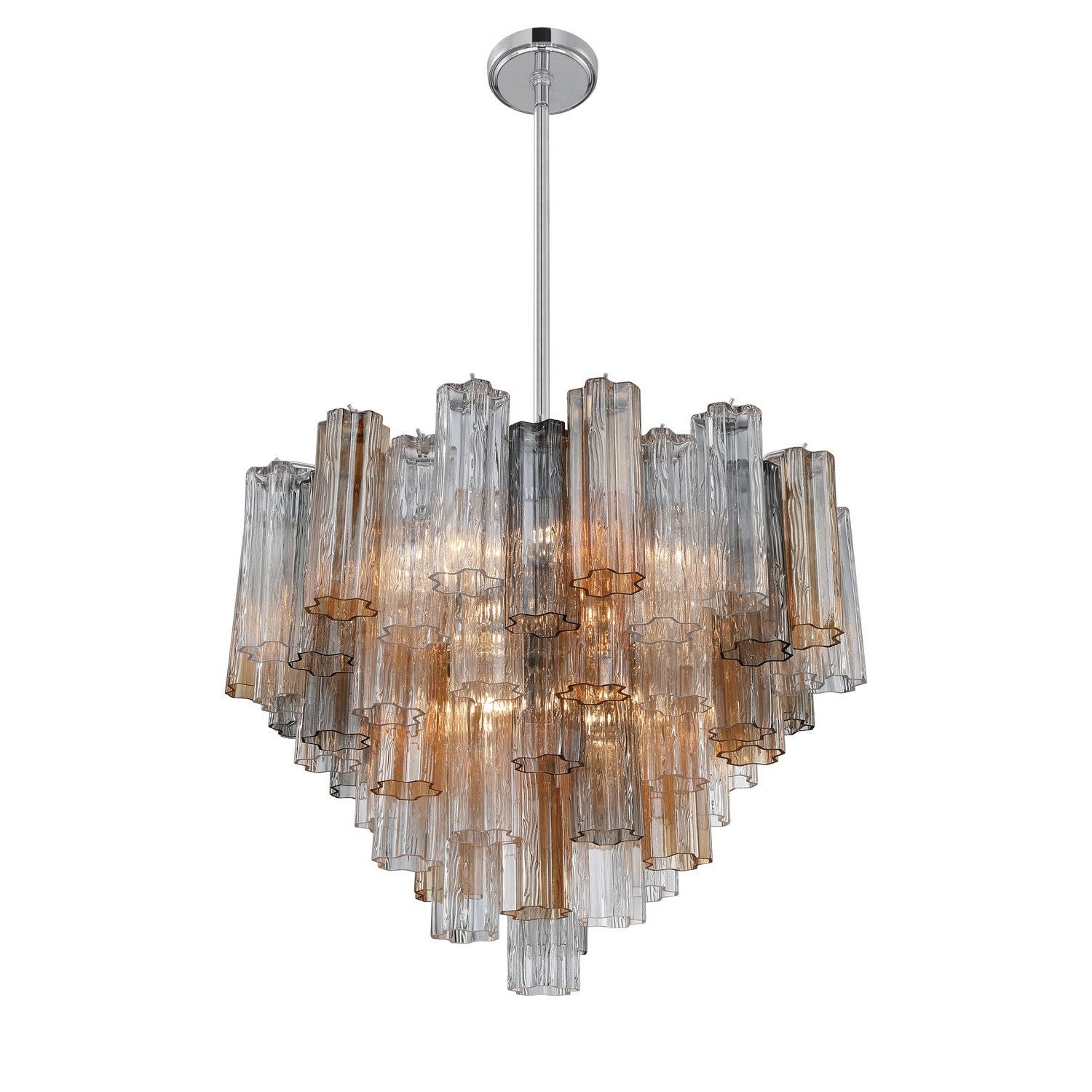 Crystorama - ADD-312-CH-AU - 12 Light Chandelier - Addis - Polished Chrome