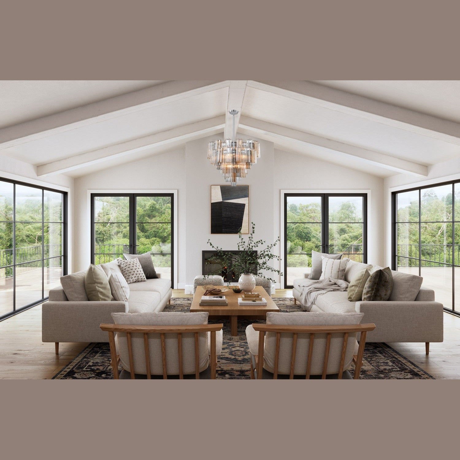 Crystorama - ADD-312-CH-AU - 12 Light Chandelier - Addis - Polished Chrome