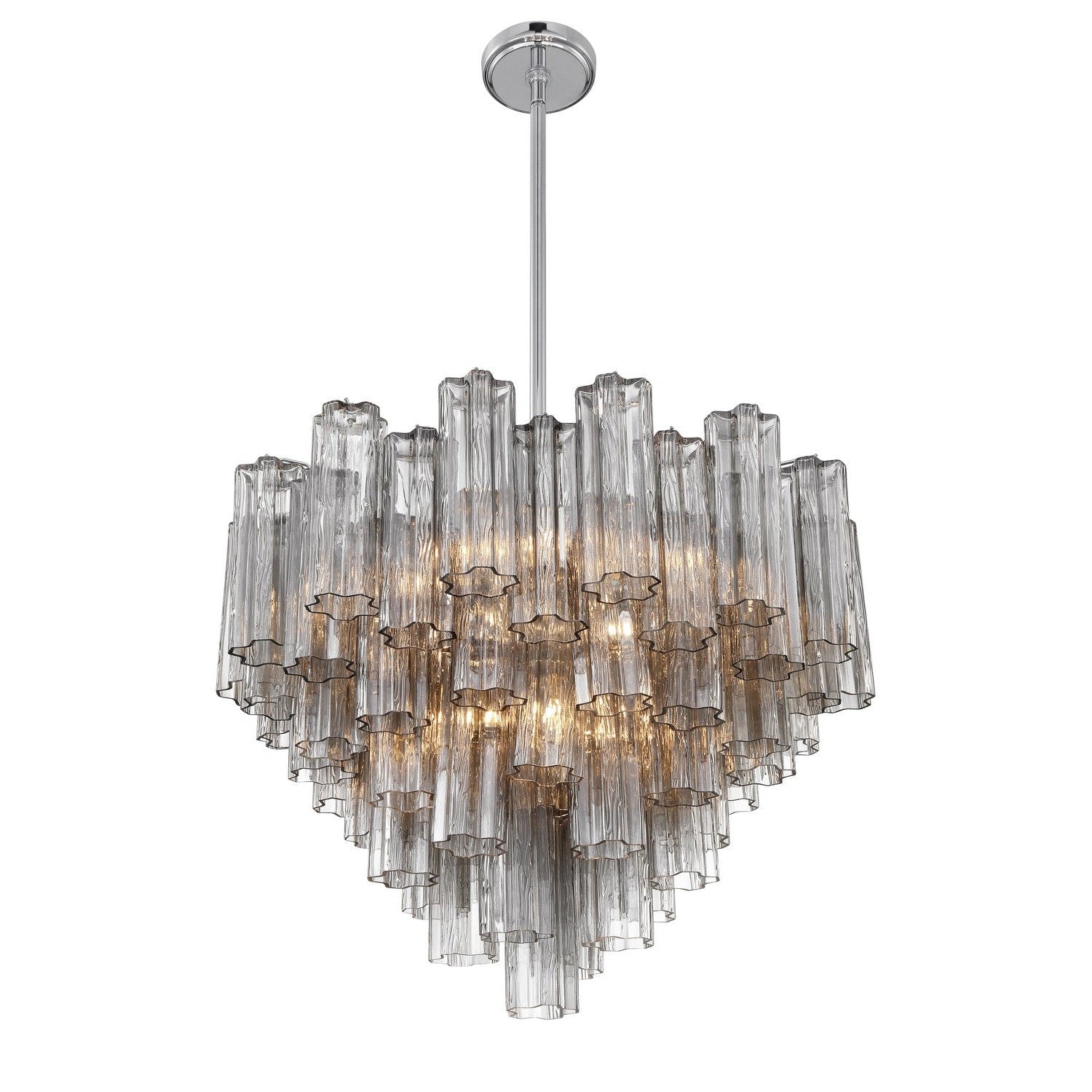 Crystorama - ADD-312-CH-SM - 12 Light Chandelier - Addis - Polished Chrome