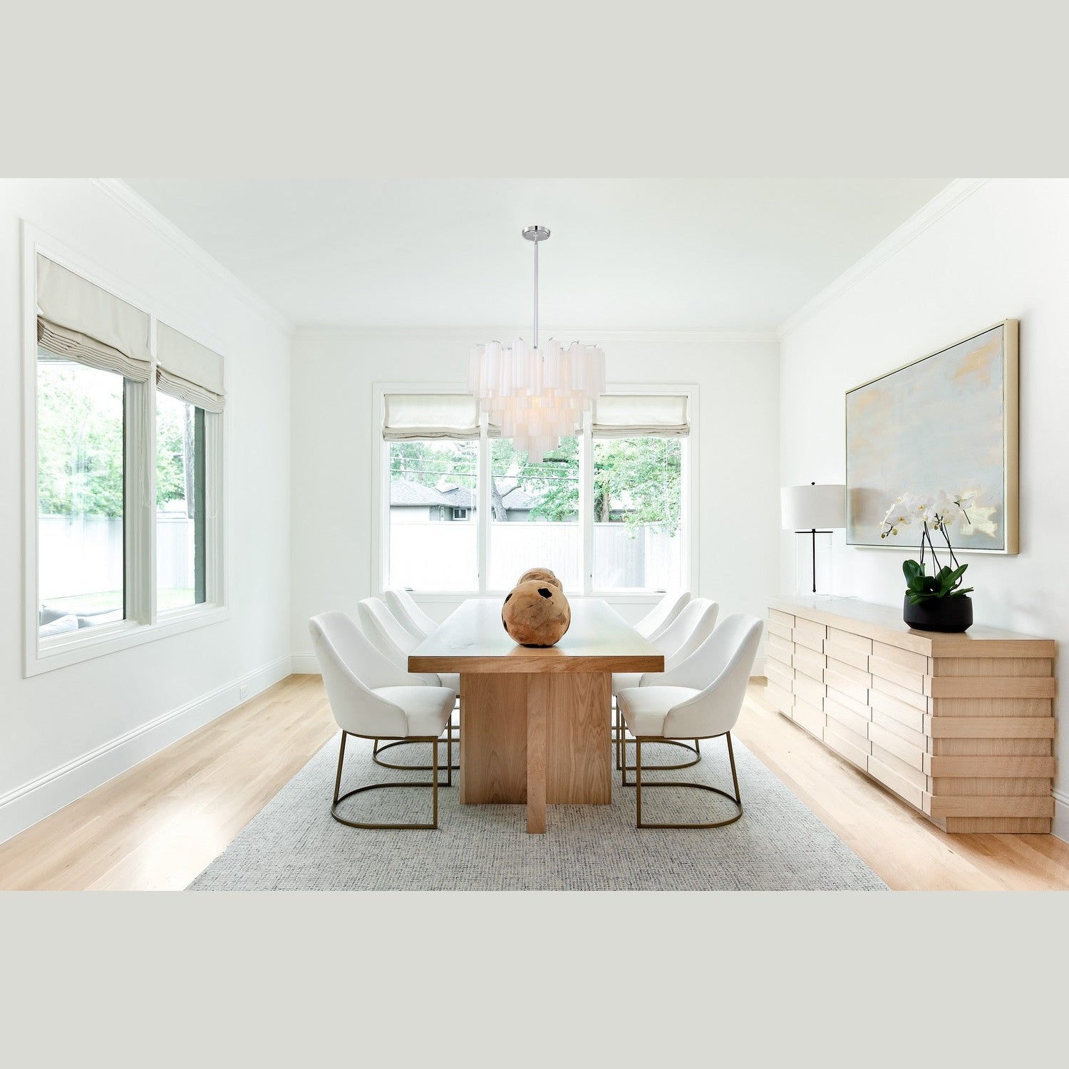 Crystorama - ADD-312-CH-WH - 12 Light Chandelier - Addis - Polished Chrome