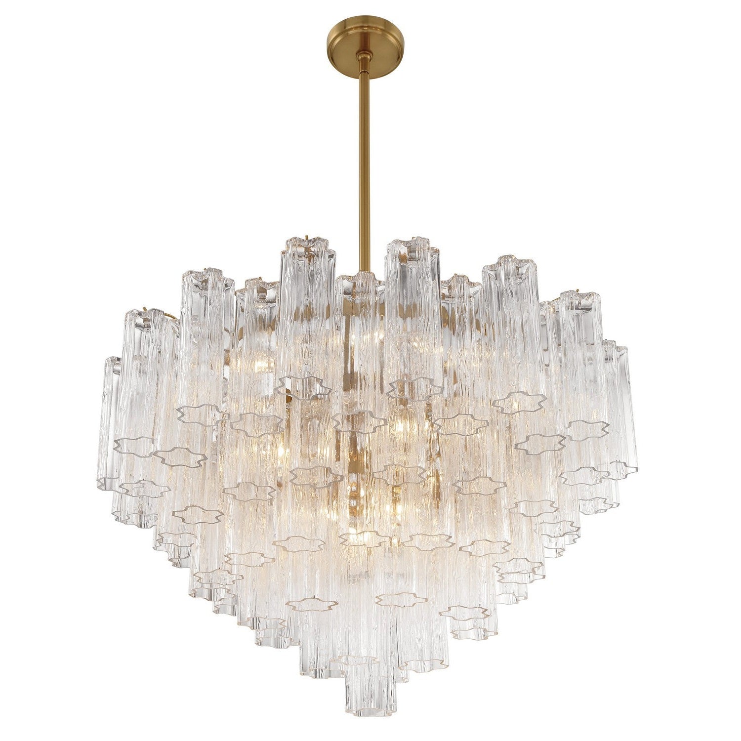 Crystorama - ADD-316-AG-CL - 16 Light Chandelier - Addis - Aged Brass