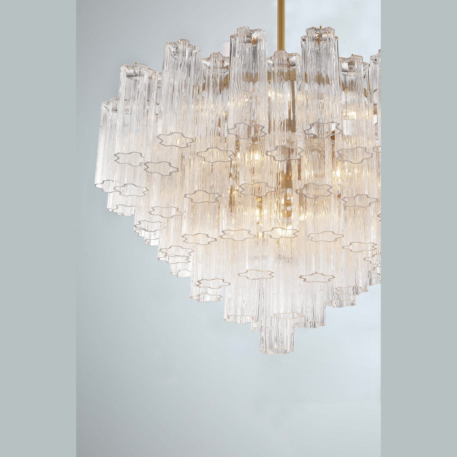Crystorama - ADD-316-AG-CL - 16 Light Chandelier - Addis - Aged Brass