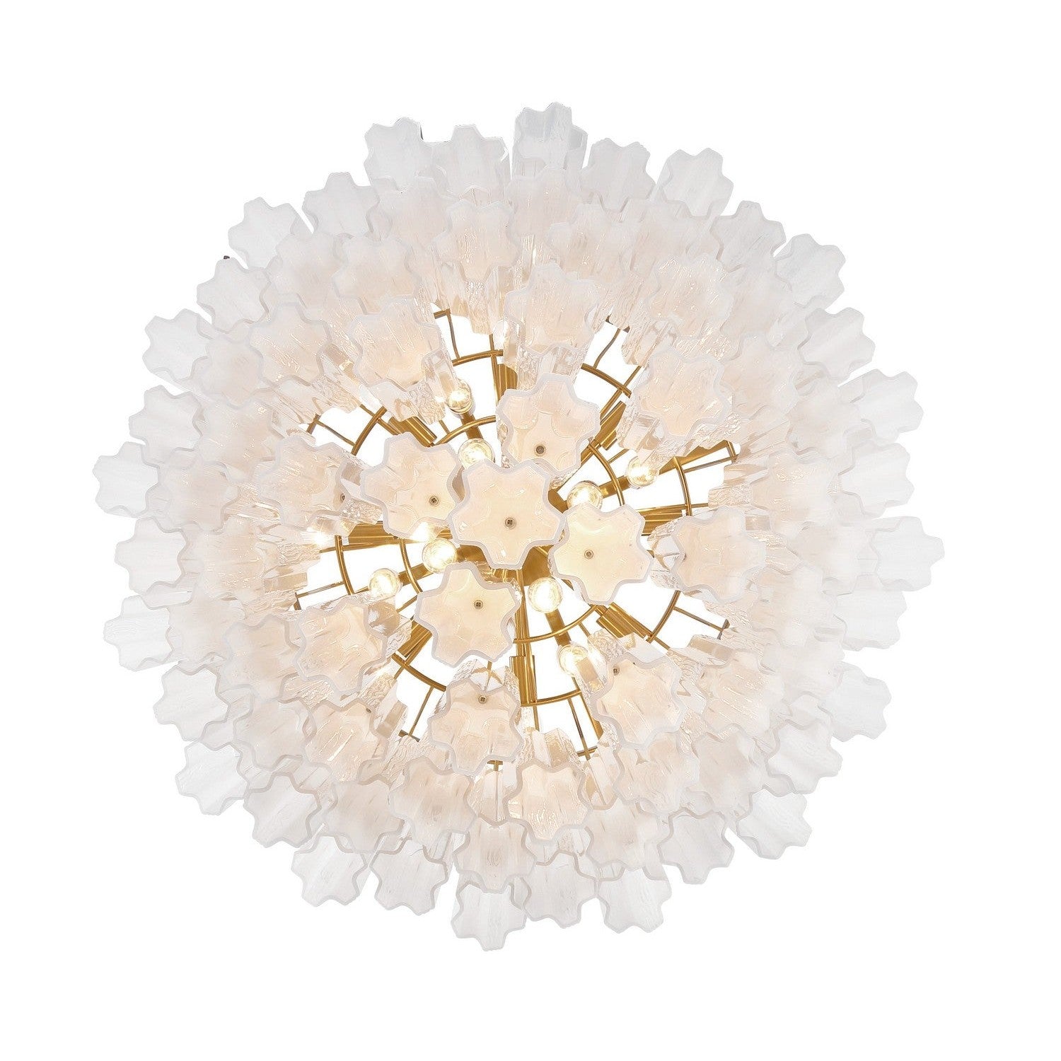 Crystorama - ADD-316-AG-WH - 16 Light Chandelier - Addis - Aged Brass
