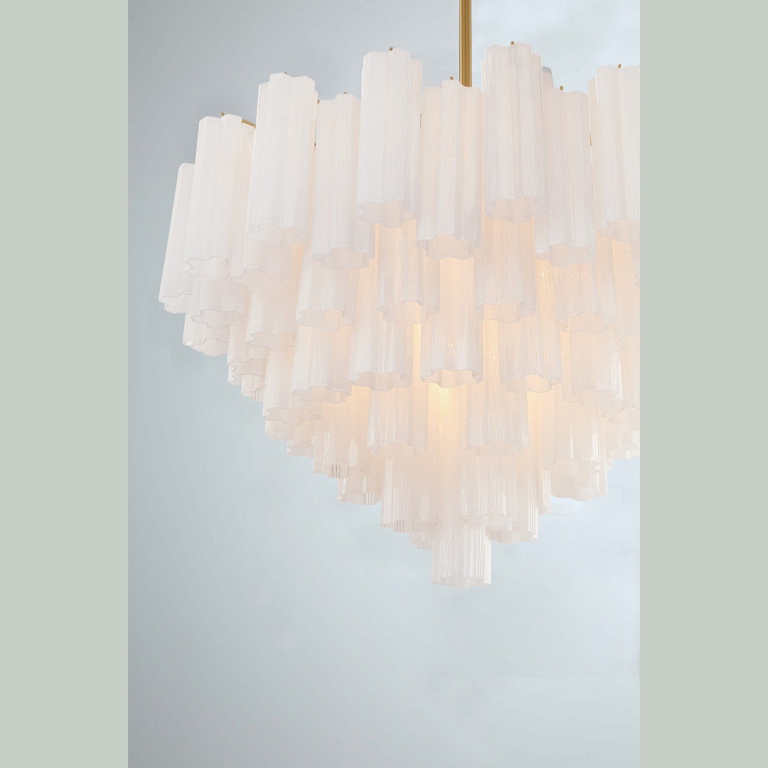 Crystorama - ADD-316-AG-WH - 16 Light Chandelier - Addis - Aged Brass