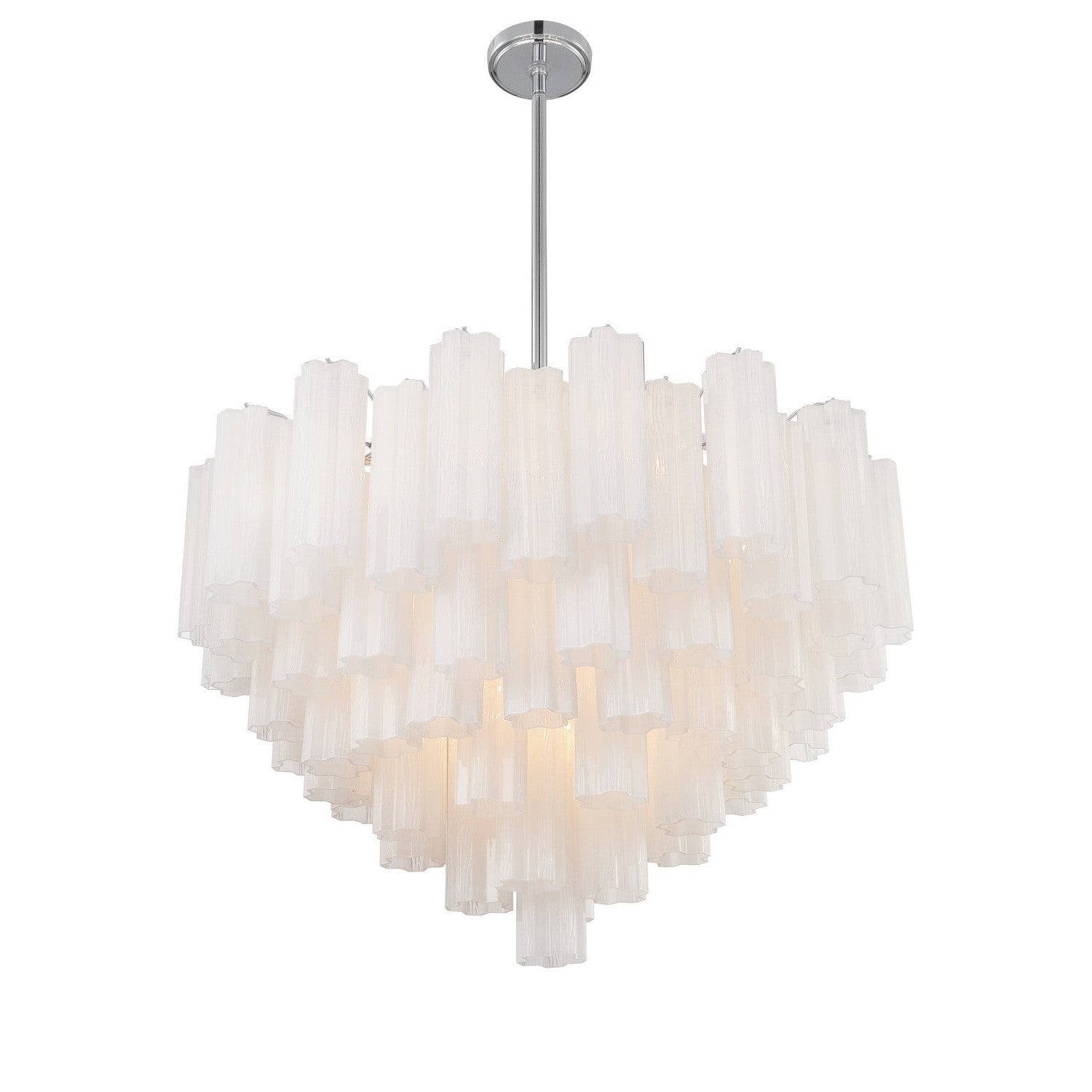 Crystorama - ADD-316-CH-WH - 16 Light Chandelier - Addis - Polished Chrome