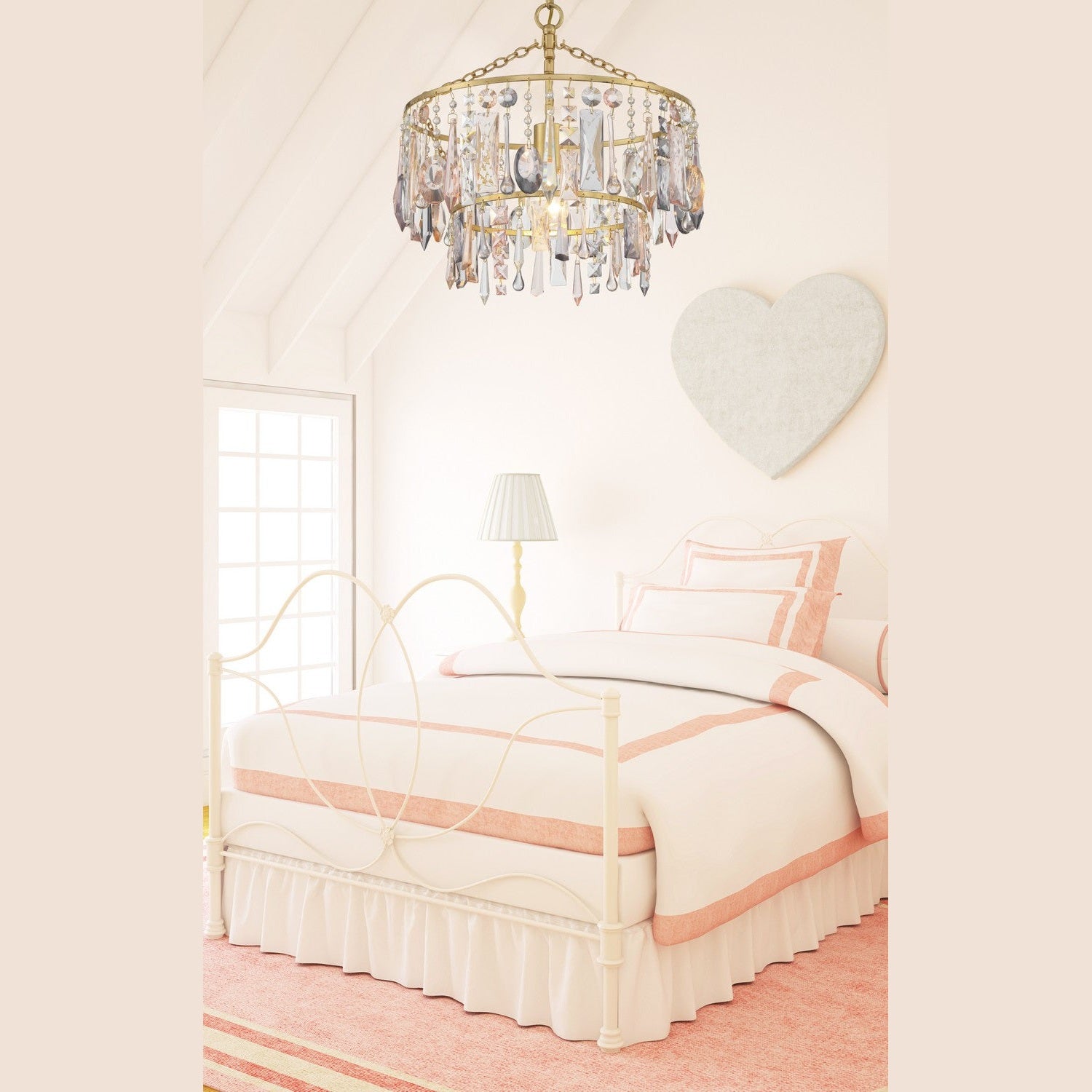 Crystorama - ELS-7100-GA - One Light Pendant - Elsa - Antique Gold