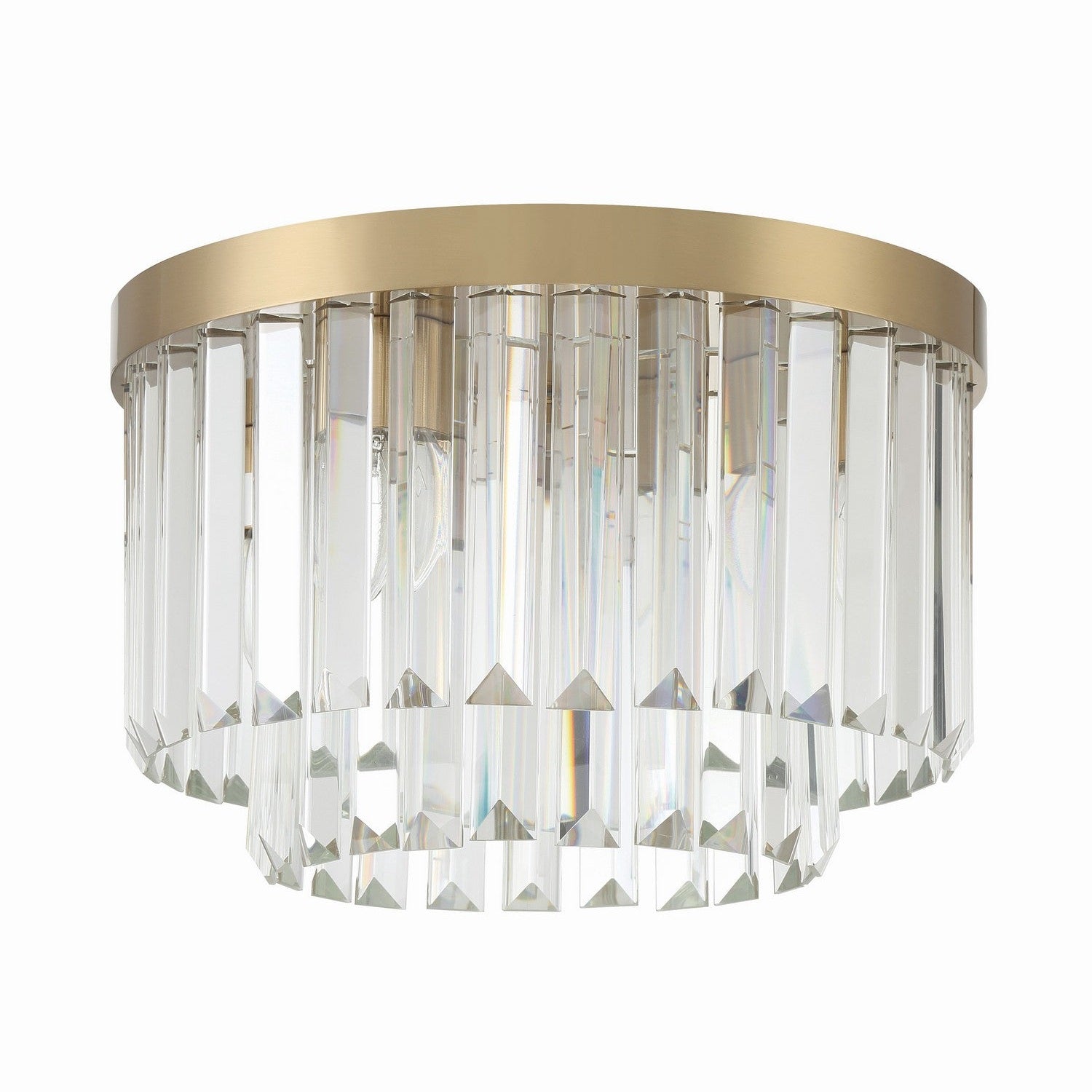 Crystorama - HAY-1400-AG - Four Light Flush Mount - Hayes - Aged Brass