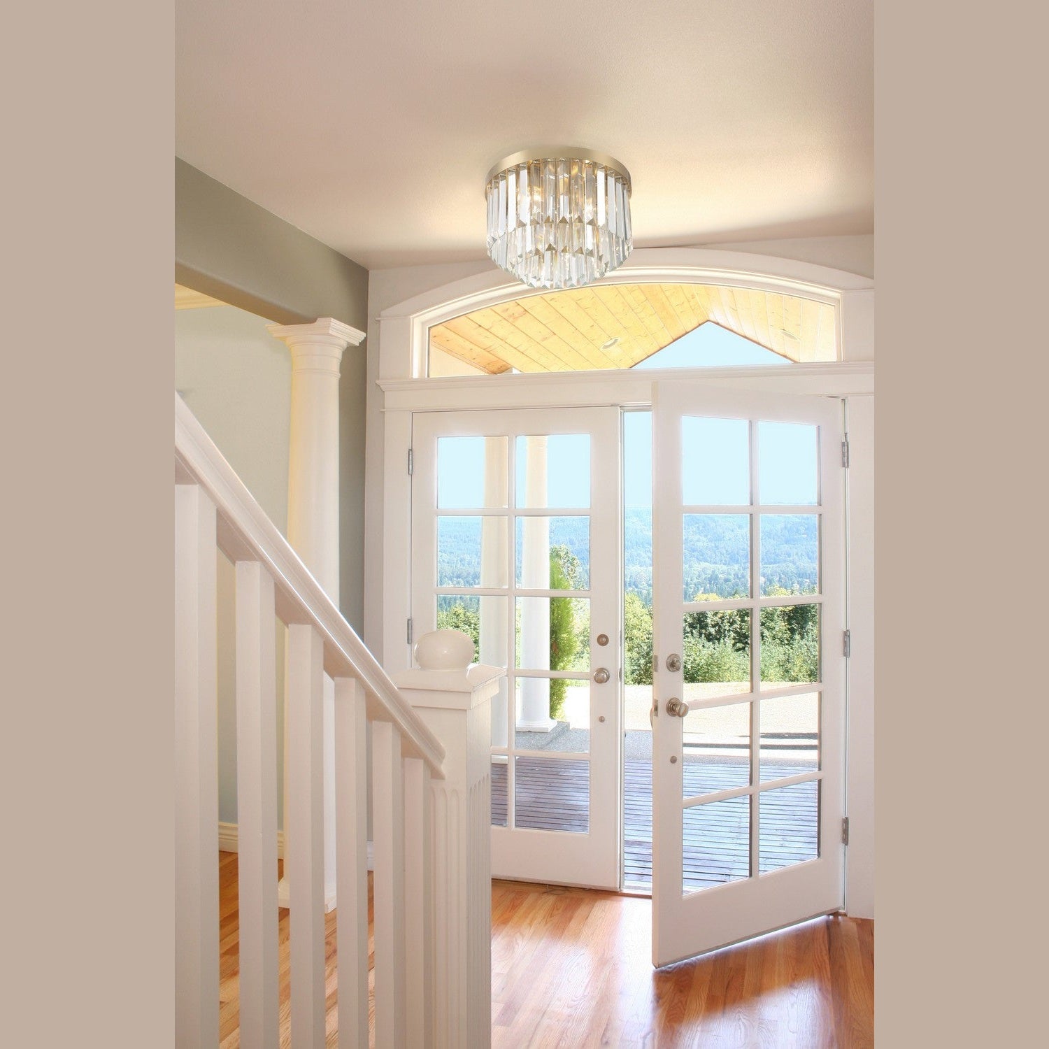 Crystorama - HAY-1400-AG - Four Light Flush Mount - Hayes - Aged Brass