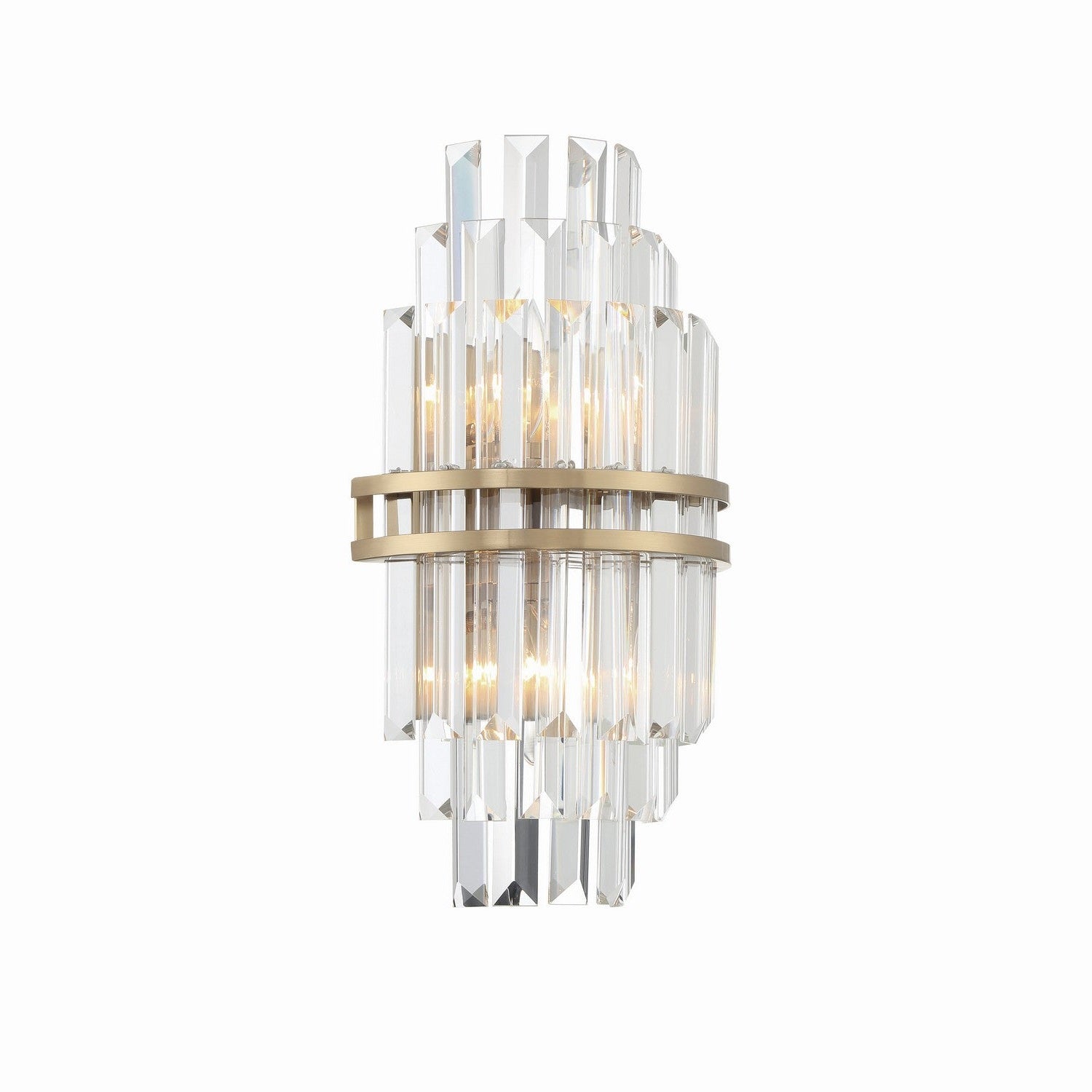 Crystorama - HAY-1402-AG - Two Light Wall Sconce - Hayes - Aged Brass