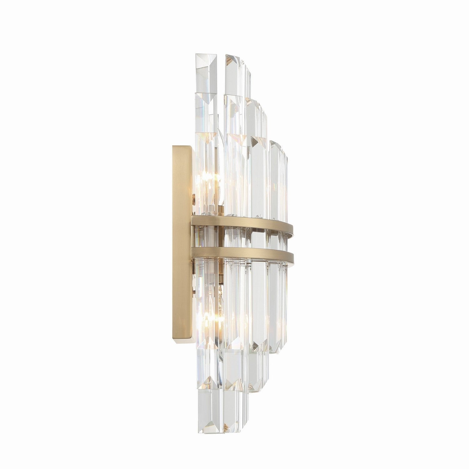 Crystorama - HAY-1402-AG - Two Light Wall Sconce - Hayes - Aged Brass