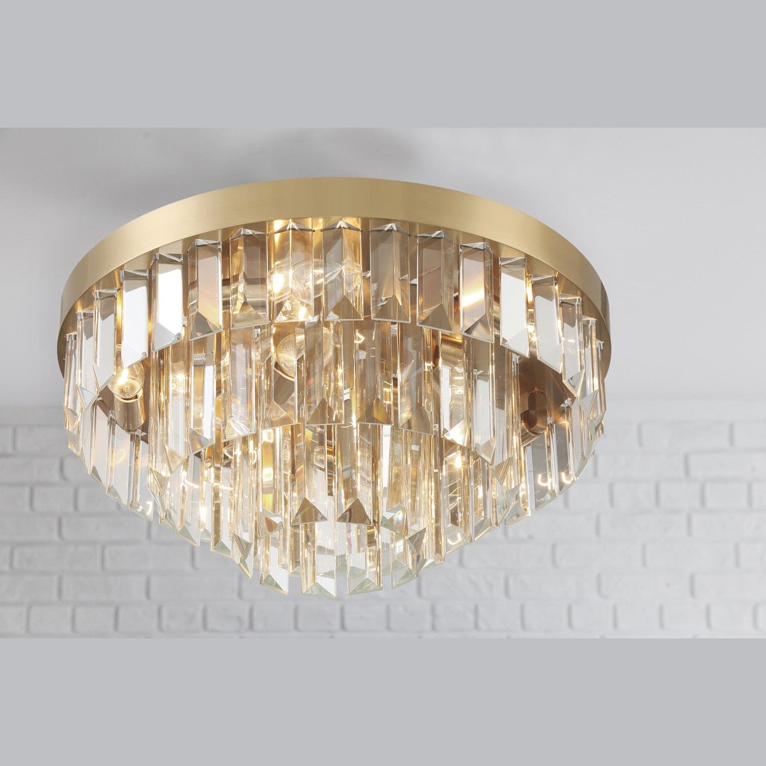 Crystorama - HAY-1403-AG - Eight Light Flush Mount - Hayes - Aged Brass