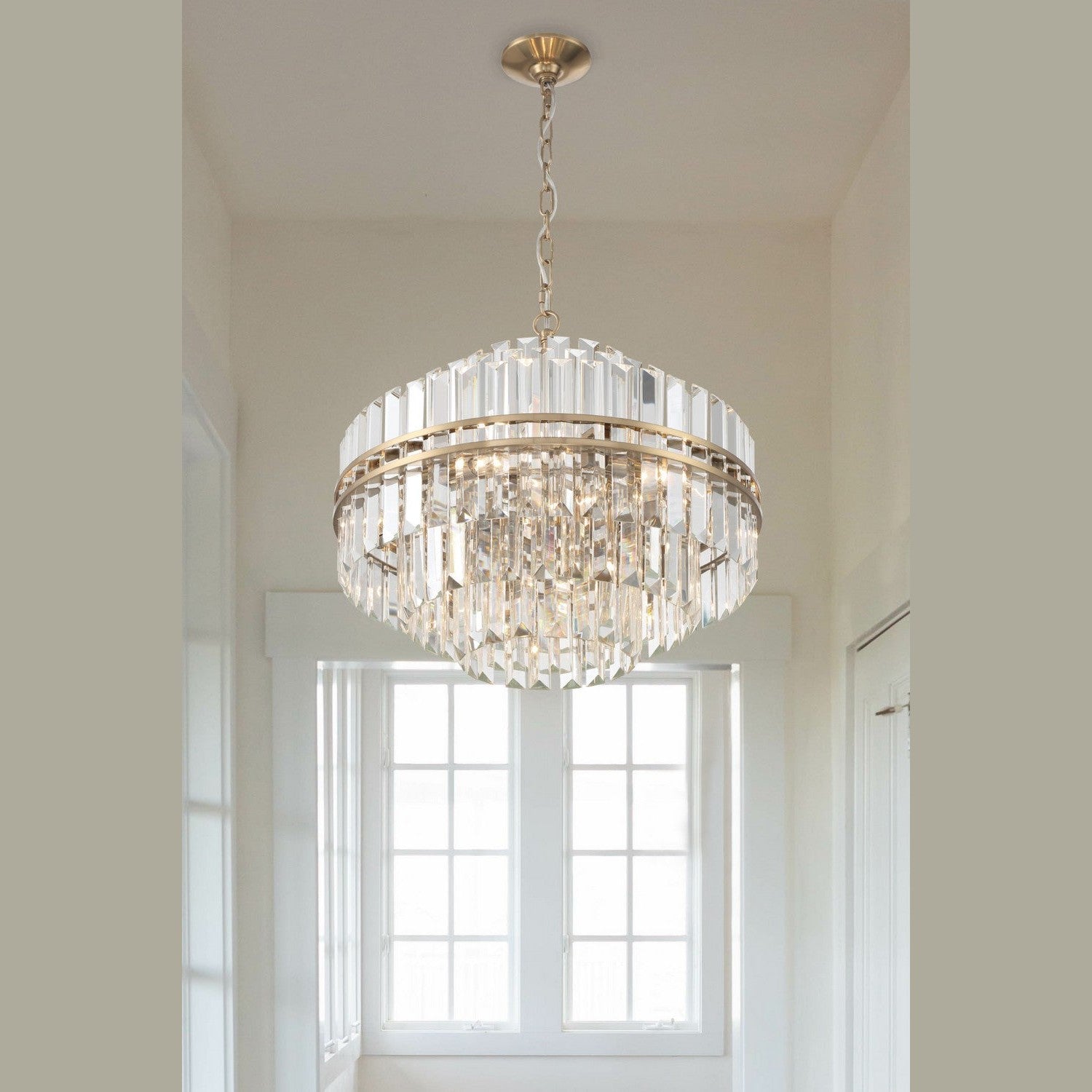 Crystorama - HAY-1405-AG - 12 Light Chandelier - Hayes - Aged Brass