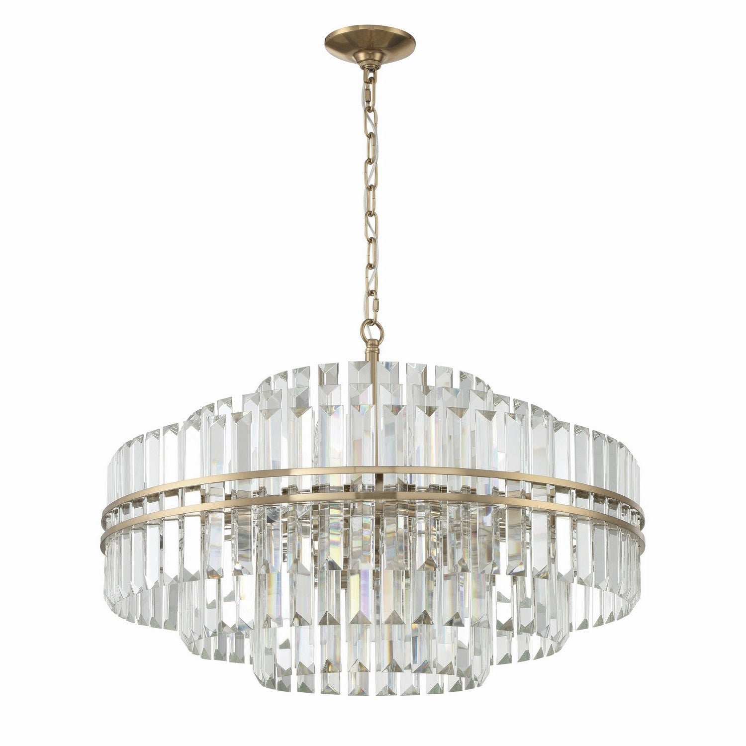 Crystorama - HAY-1407-AG - 16 Light Chandelier - Hayes - Aged Brass