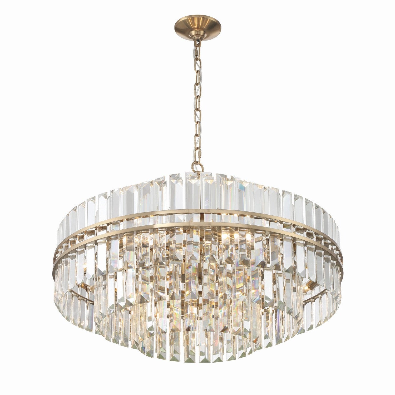 Crystorama - HAY-1407-AG - 16 Light Chandelier - Hayes - Aged Brass