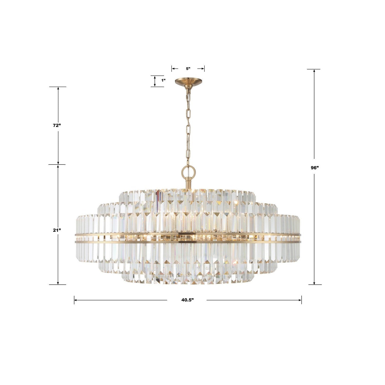 Crystorama - HAY-1409-AG - 32 Light Chandelier - Hayes - Aged Brass