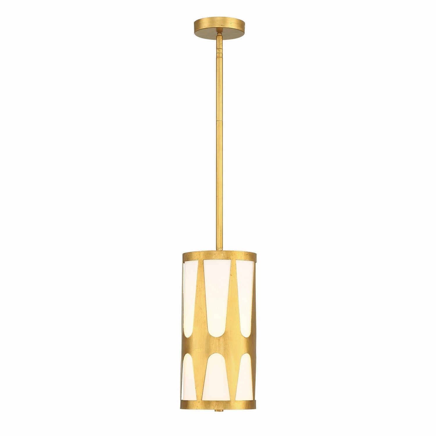 Crystorama - ROY-801-GA - One Light Pendant - Royston - Antique Gold