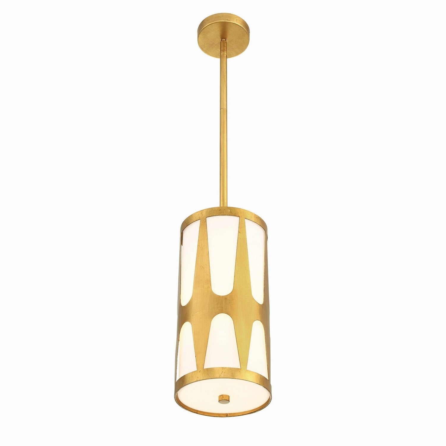 Crystorama - ROY-801-GA - One Light Pendant - Royston - Antique Gold