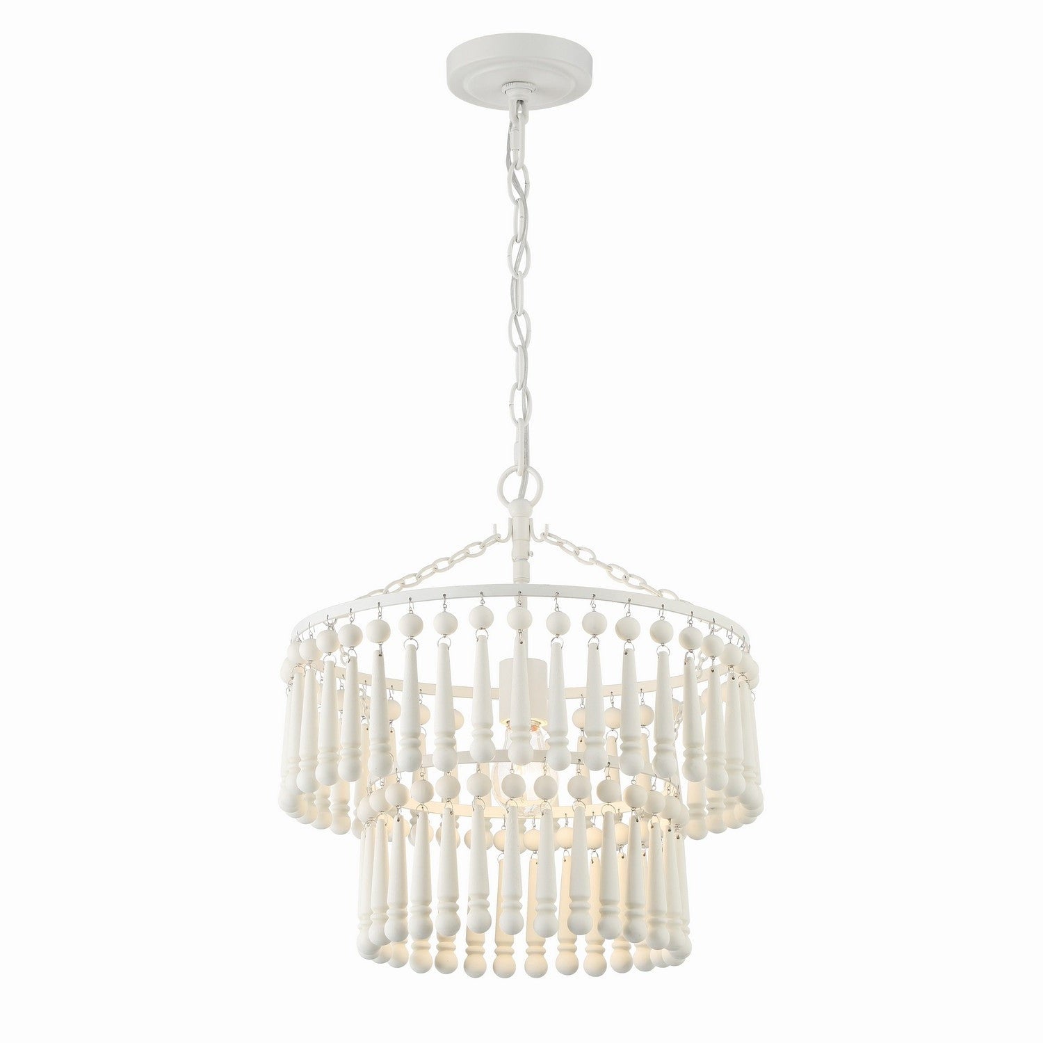 Crystorama - TIA-7100-MT - One Light Pendant - Tiana - Matte White