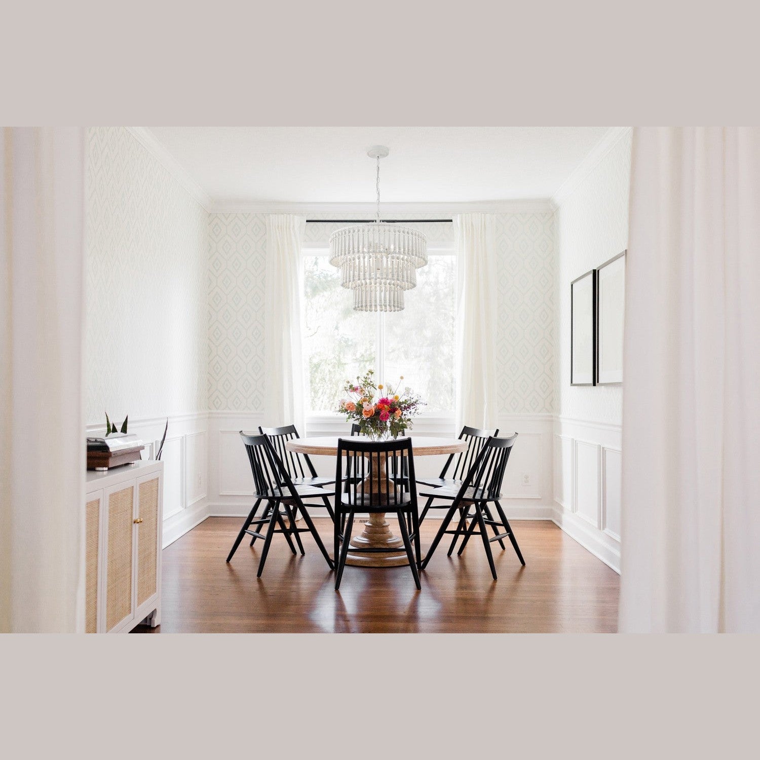 Crystorama - TIA-7103-MT - Three Light Pendant - Tiana - Matte White